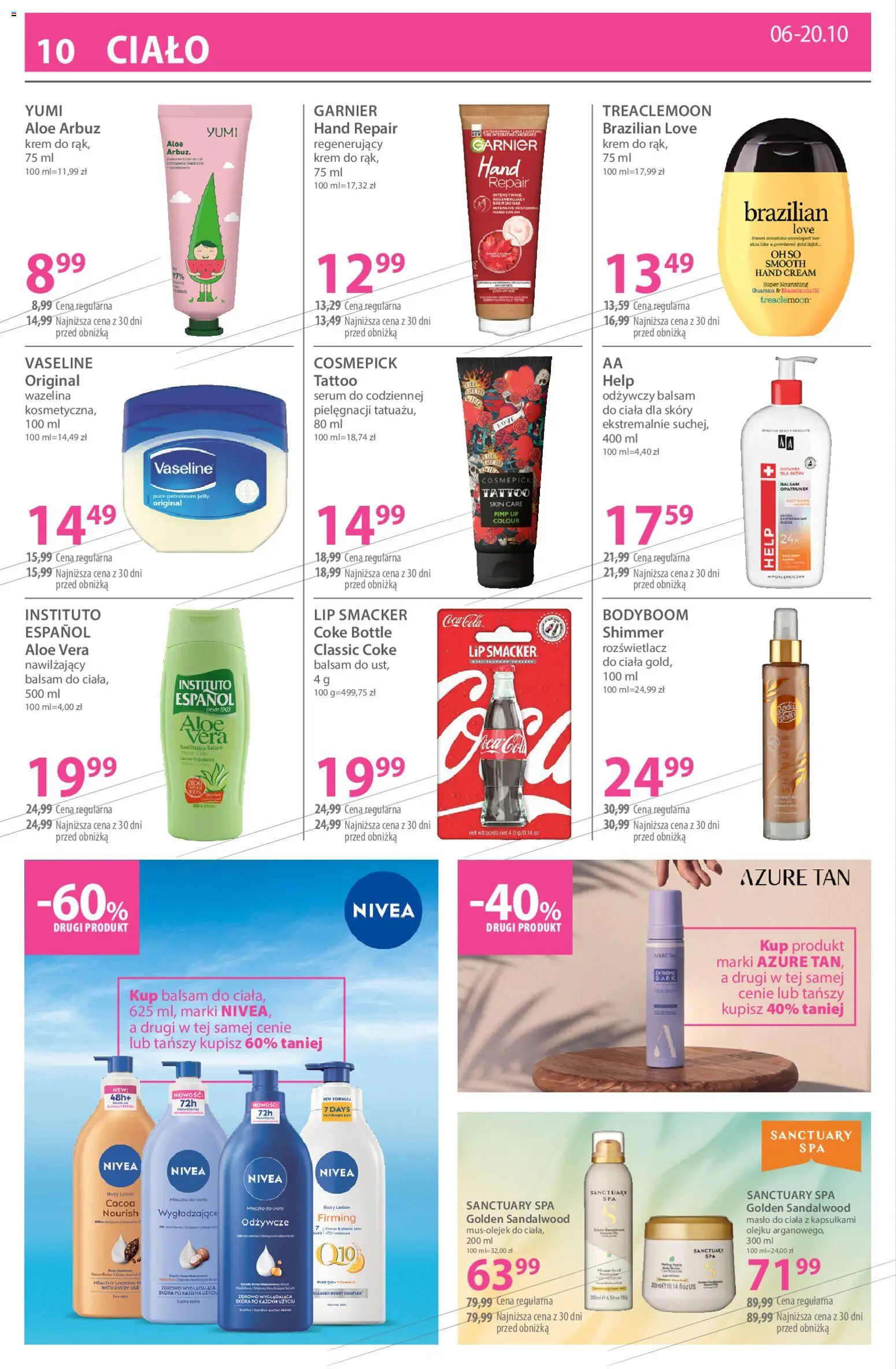 Hebe gazetka od 06.10.2026 | Strona: 10 | Produkty: Arbuz, Garnier, Krem do rąk, Lotion