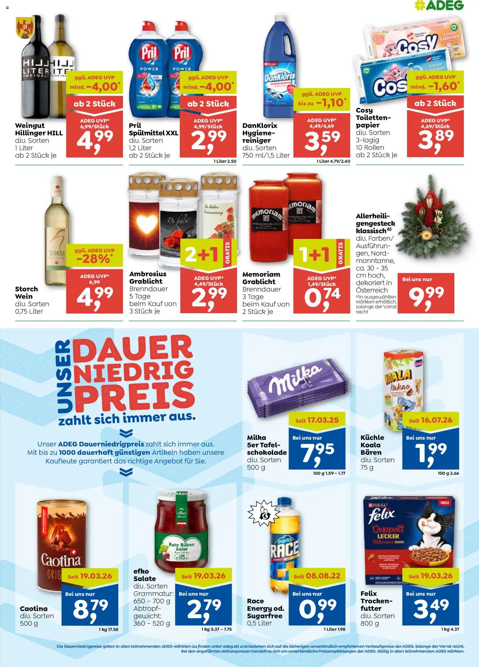 ADEG Flugblatt gültig ab 15.10.2026 | Seite: 7 | Produkte: Salat, Gewicht, Schokolade, Wein