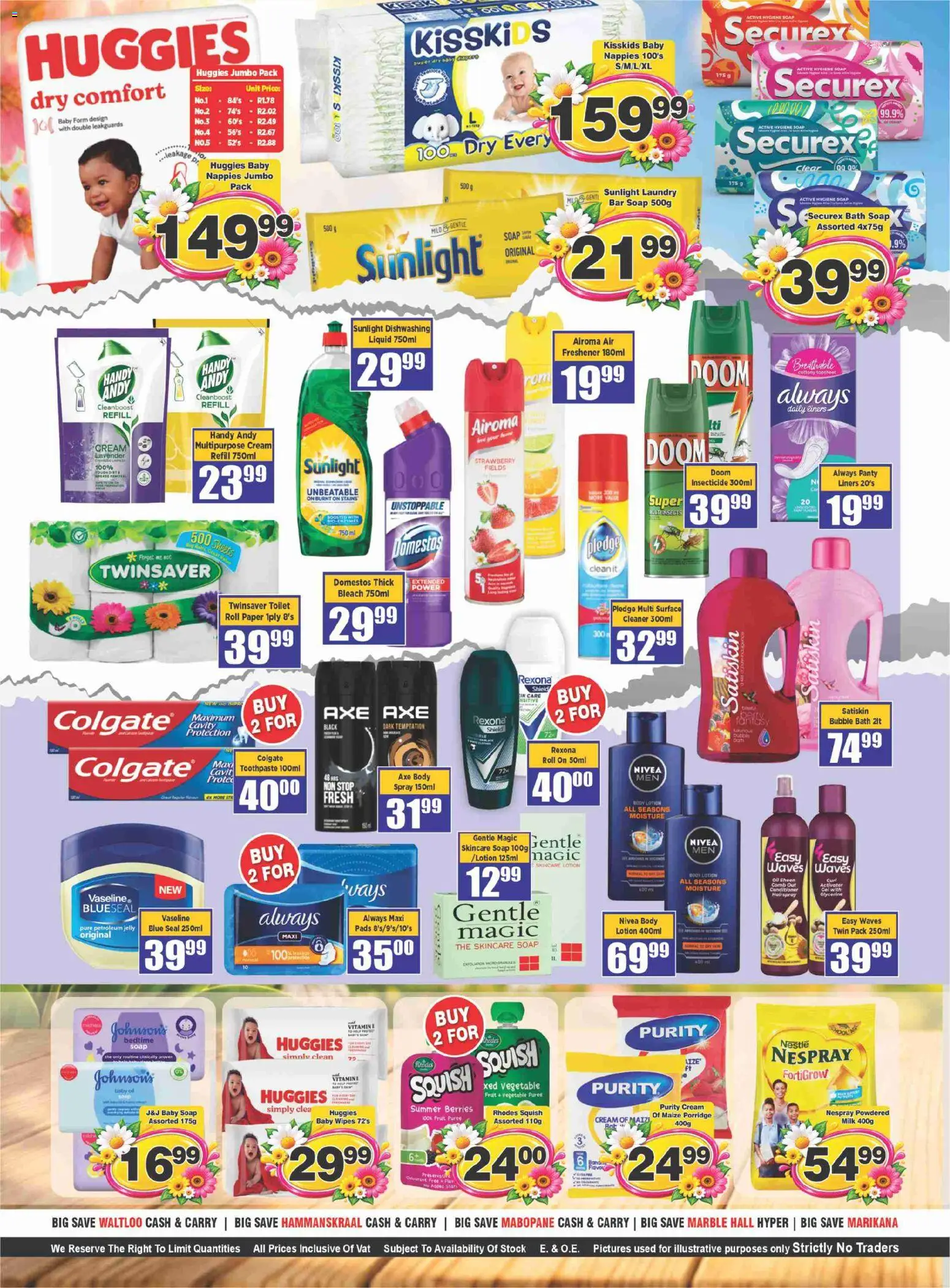 New Big Save catalogue – valid from 26/08/2026 | Page: 7 | Products: Bleach, Stock, Soap, Nappies