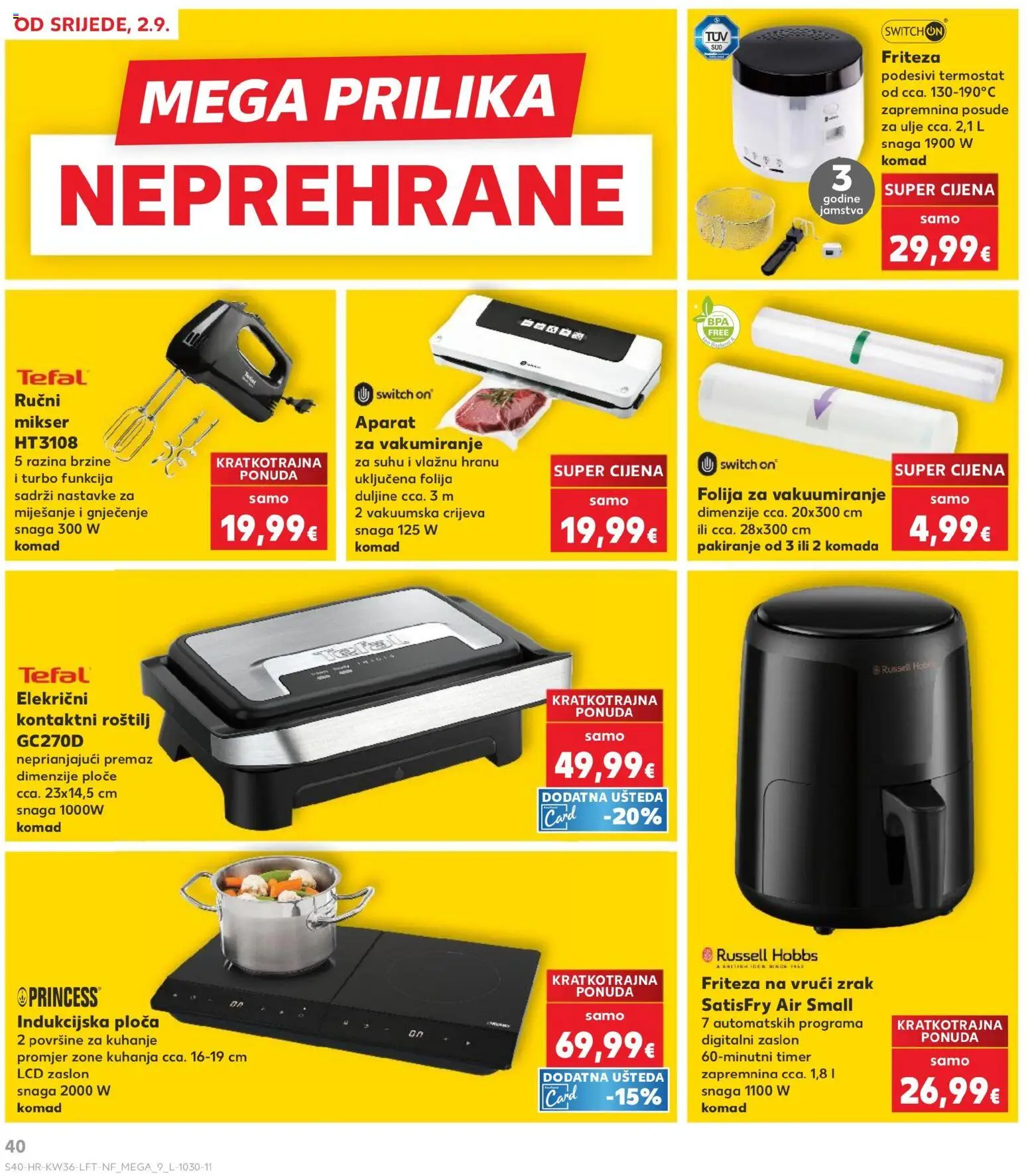 Kaufland katalog | vrijedi od 02.09.2026 | Stranica: 40 | Proizvodi: Roštilj, Grill, Termostat, Posuđe