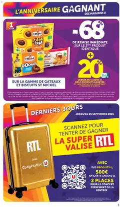 Hyper U - Prévisualisation de Hyper U catalogue valide à partir de 22/09/2026 | Page: 3 | Produits: Chocolat, Valise, Biscuits