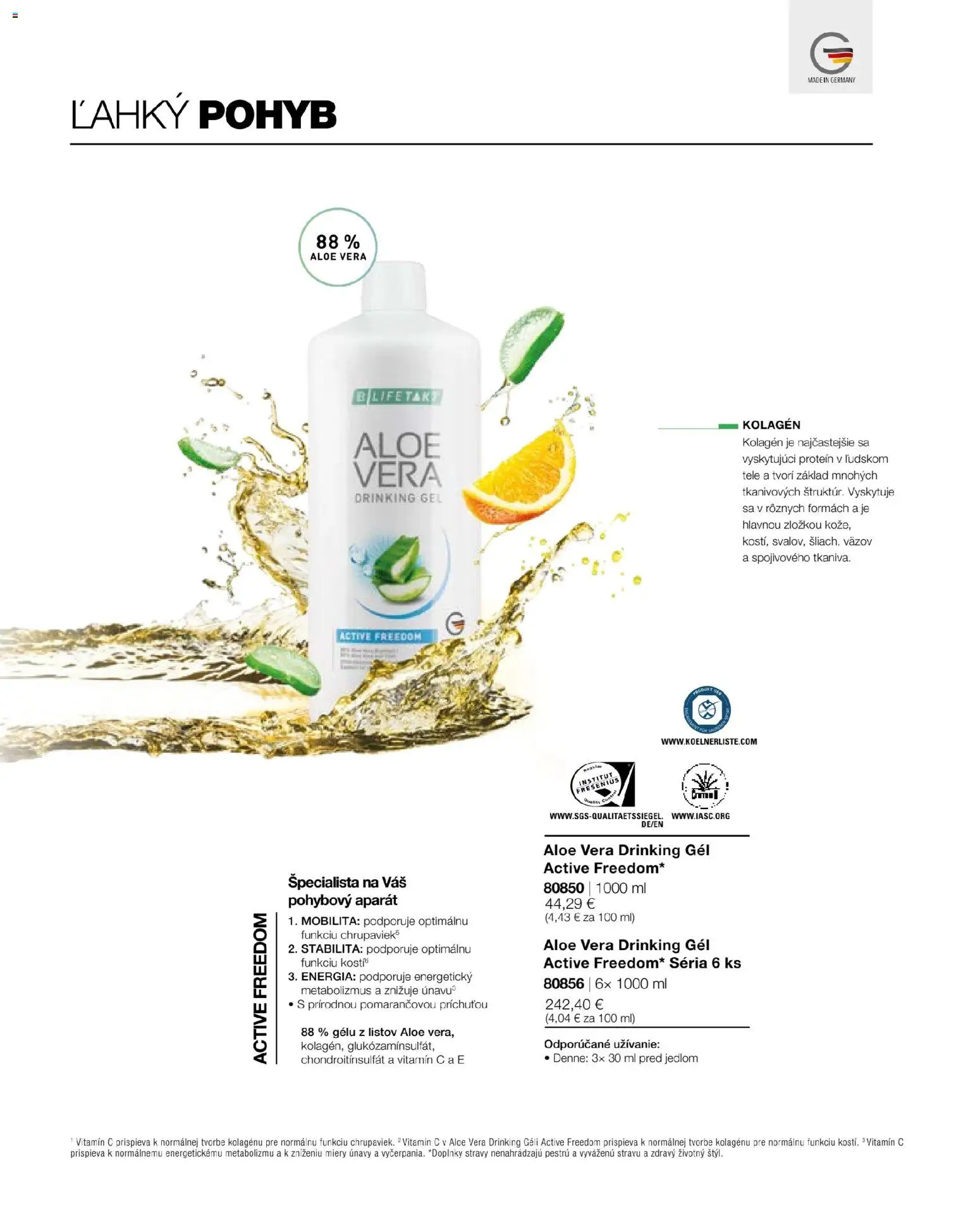Nové LR akcie – leták je platný od 22.05.2026 | Strana: 34 | Produkty: Protein, Kolagén