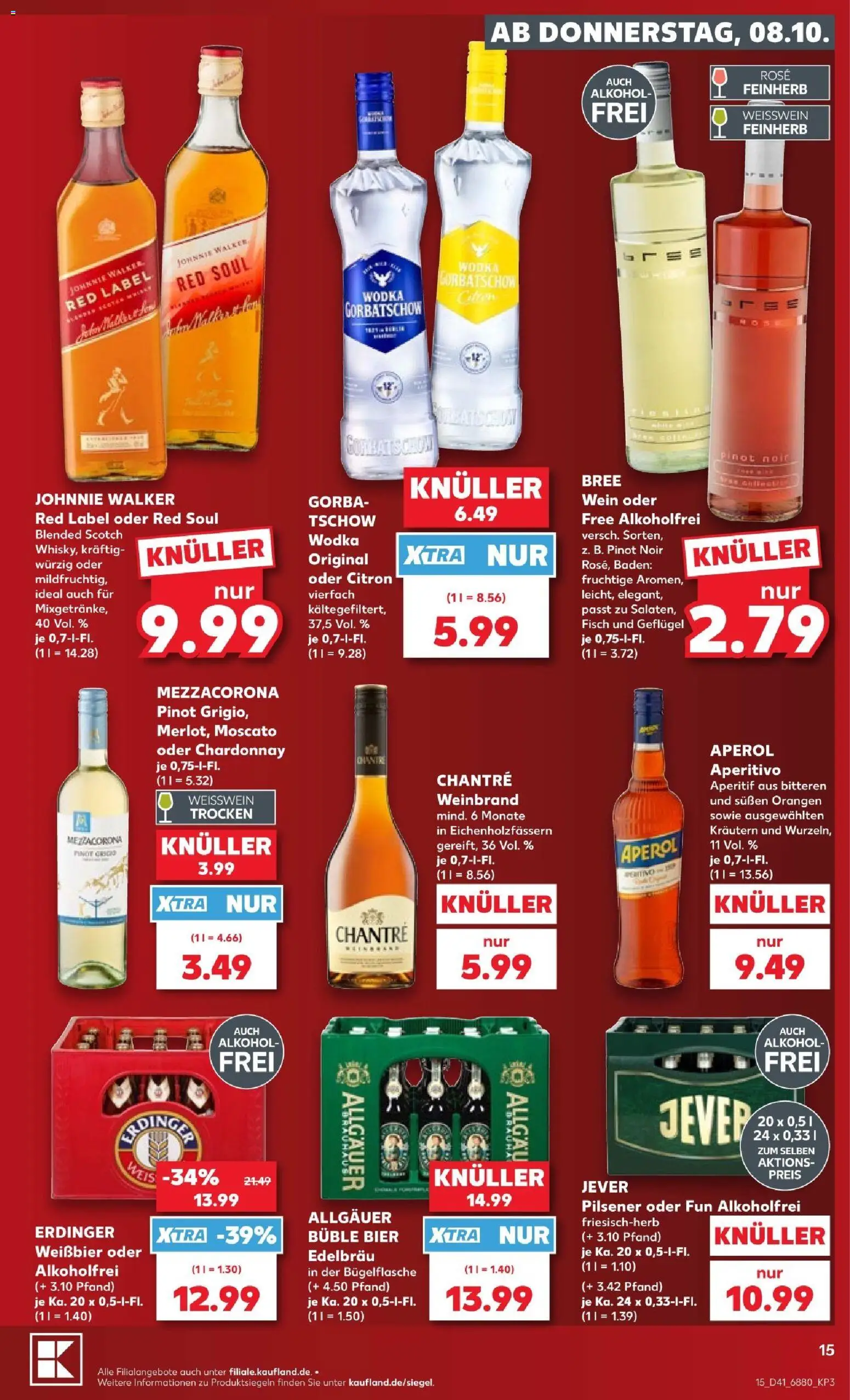 Kaufland Prospekt Völklingen – gültig ab 08.10.2026 | Seite: 17 | Produkte: Bier, Fisch, Aperol, Wodka