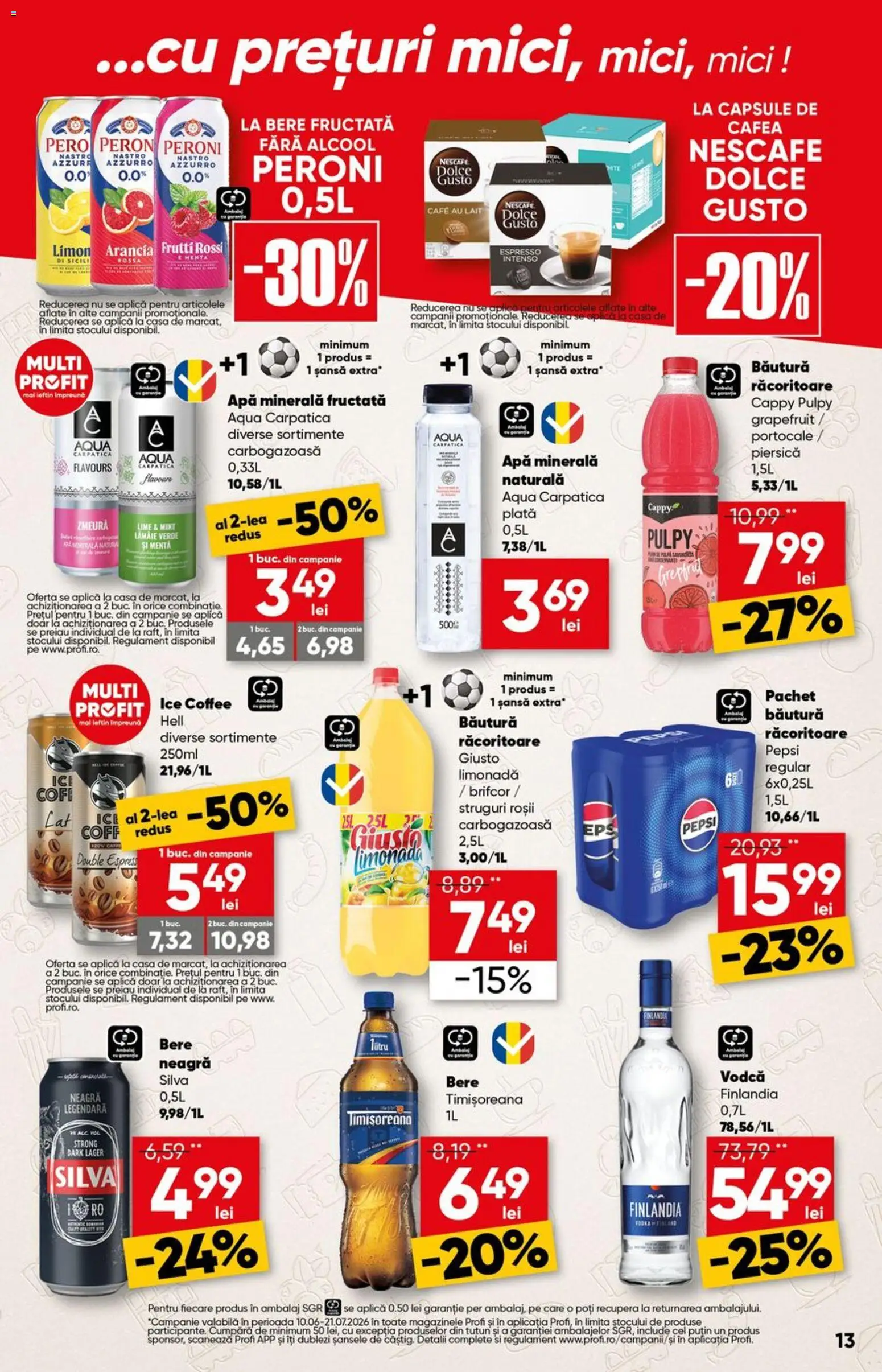 Noul catalog Profi – valabil de la 24.06.2026 | Pagină: 13 | Produse: Struguri, Zmeură, Bere, Portocale