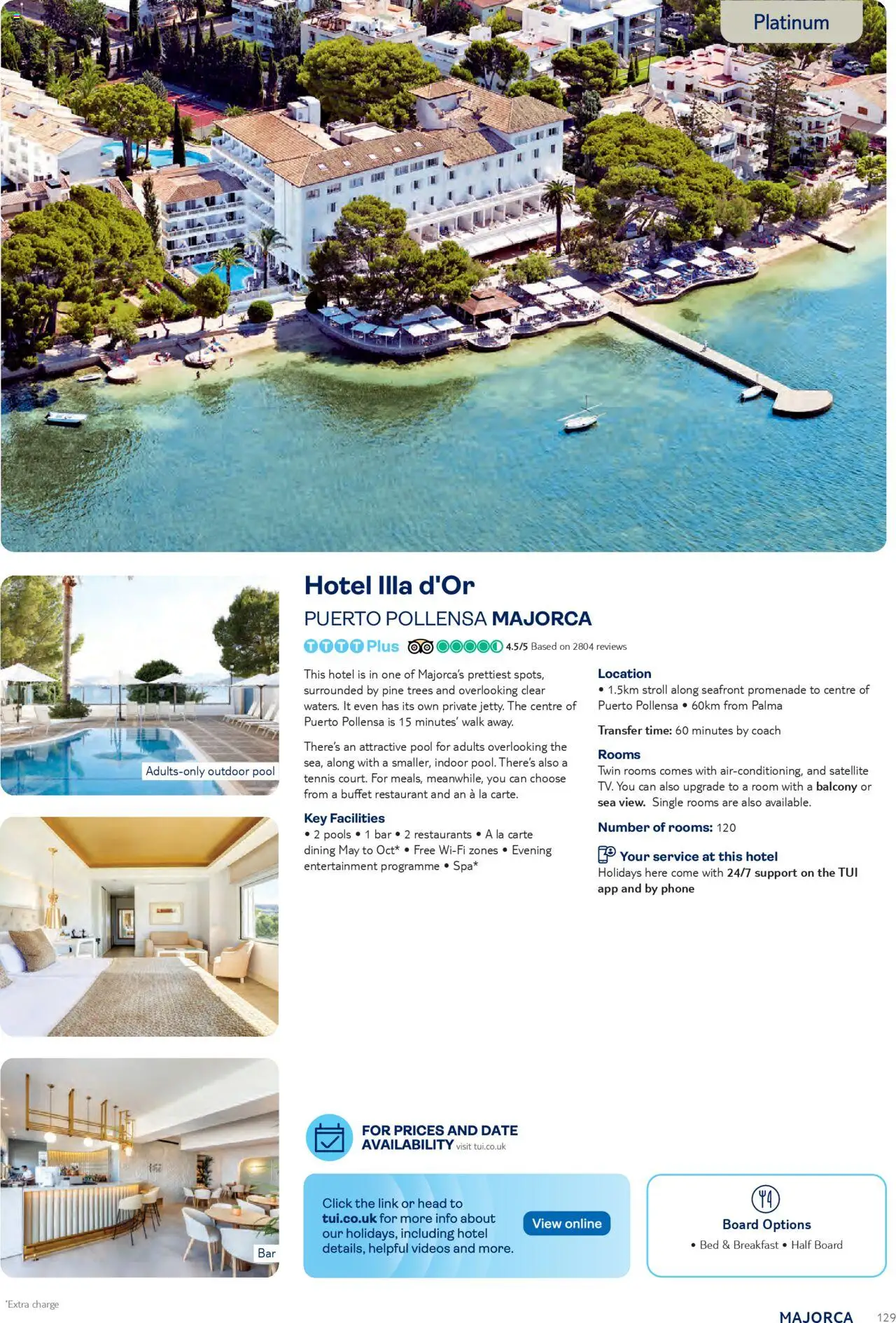 {H1} | Page: 129 | Products: Phone, Satellite, Bed