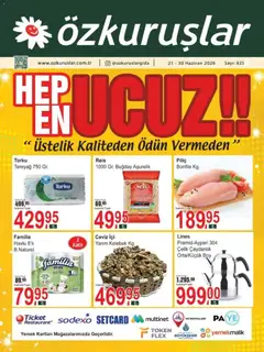 21.06.2026 tarihinden itibaren geçerli olan Özkuruşlar kataloğu önizlemesi