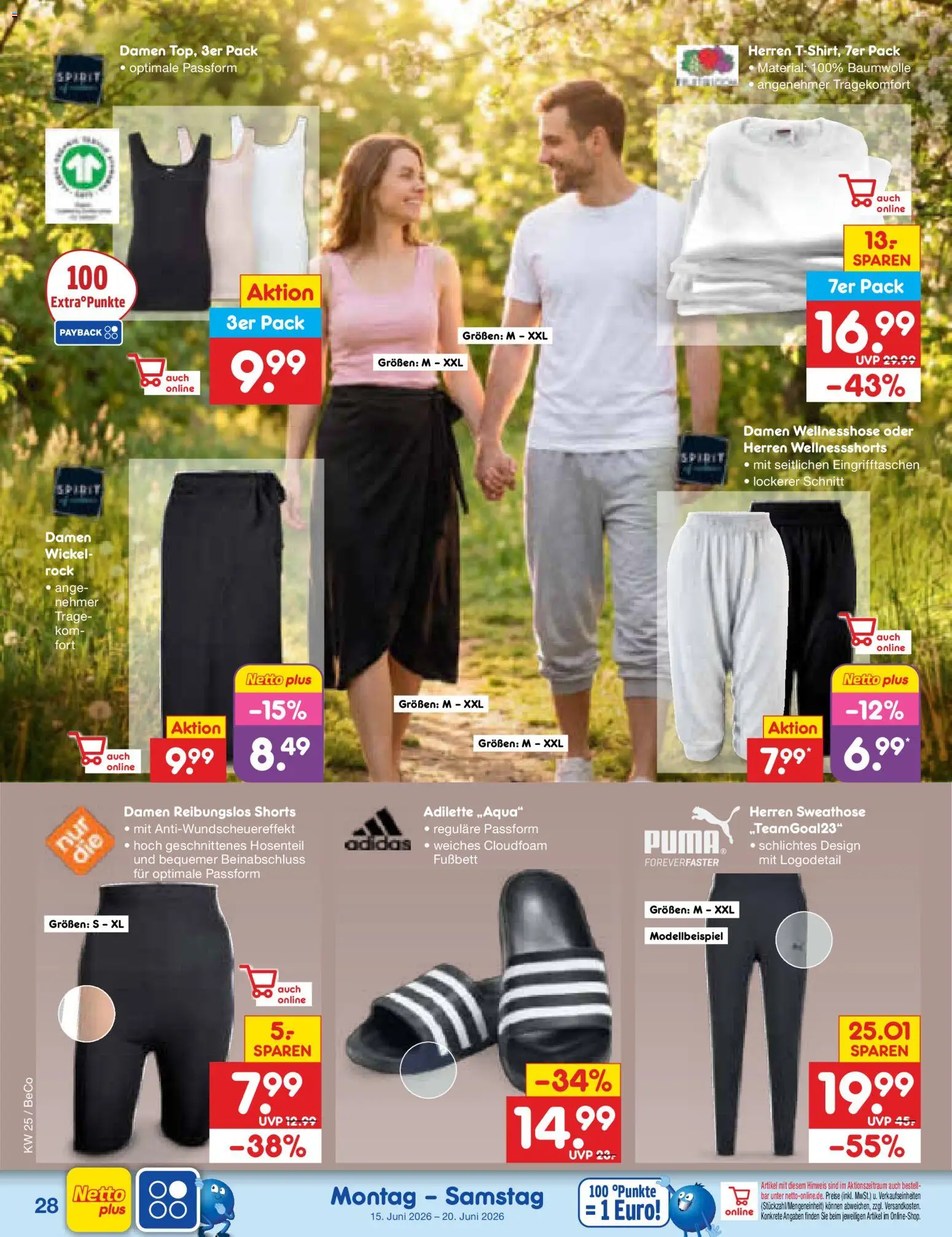Netto Marken-Discount Prospekt – gültig ab 15.06.2026 | Seite: 38 | Produkte: Sweathose, Rock