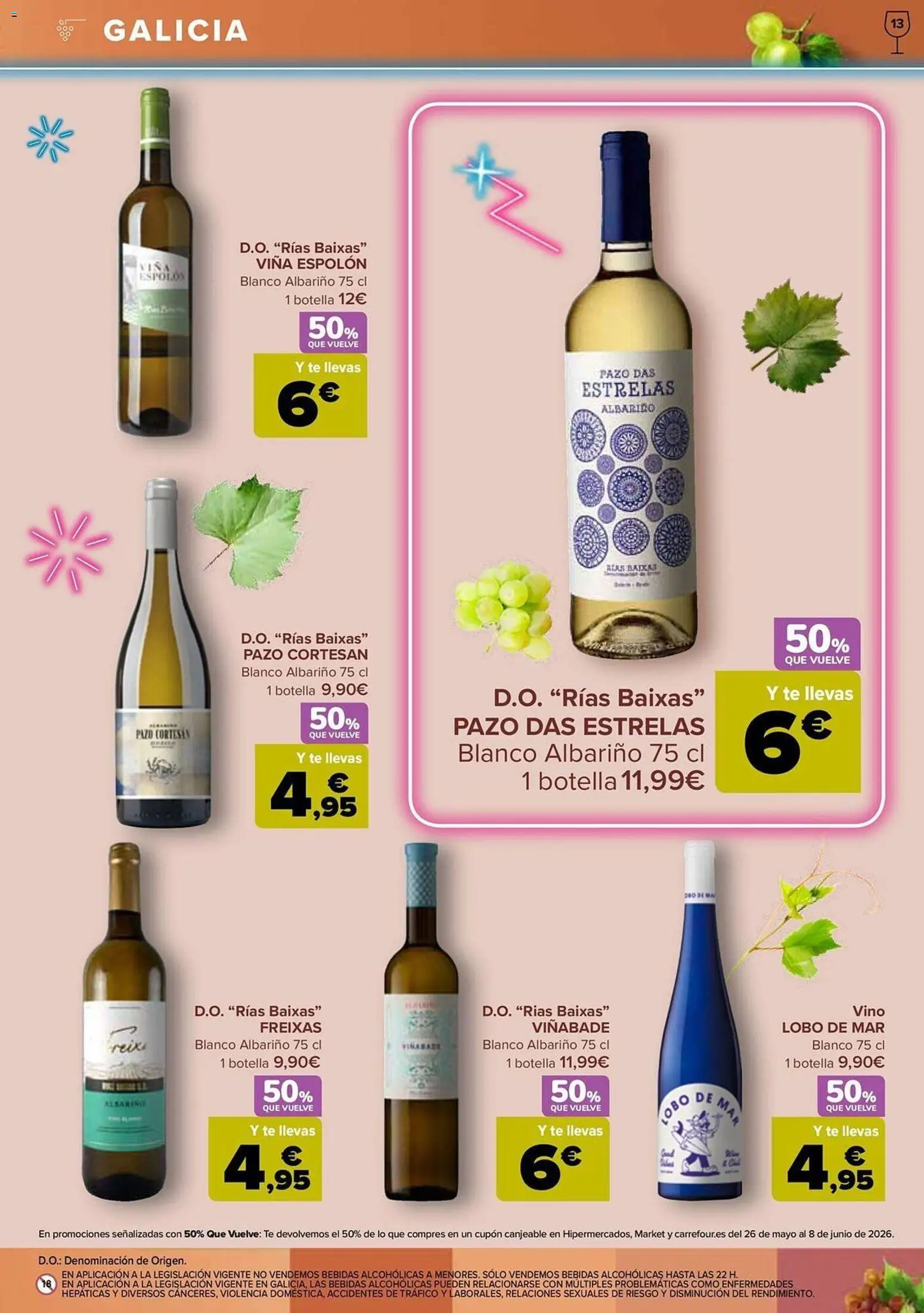 Carrefour Vinos │ válido desde el 12.05.2026 | Página: 13 | Productos: Vino, Té