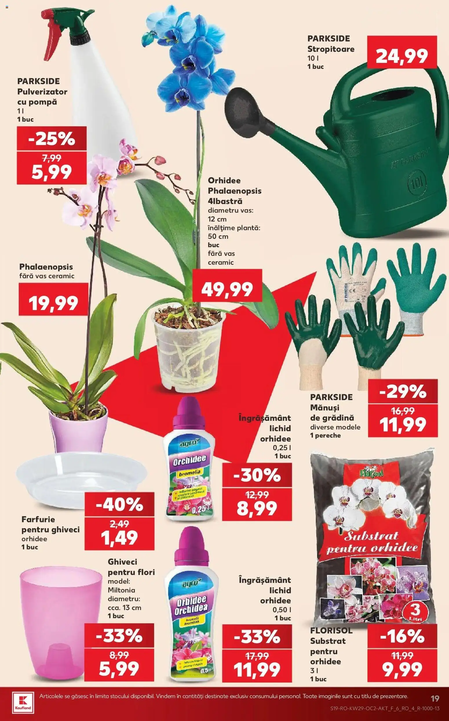 Noul catalog Kaufland – valabil de la 15.07.2026 | Pagină: 19 | Produse: Gradina, Parkside, Ghiveci, Farfurie