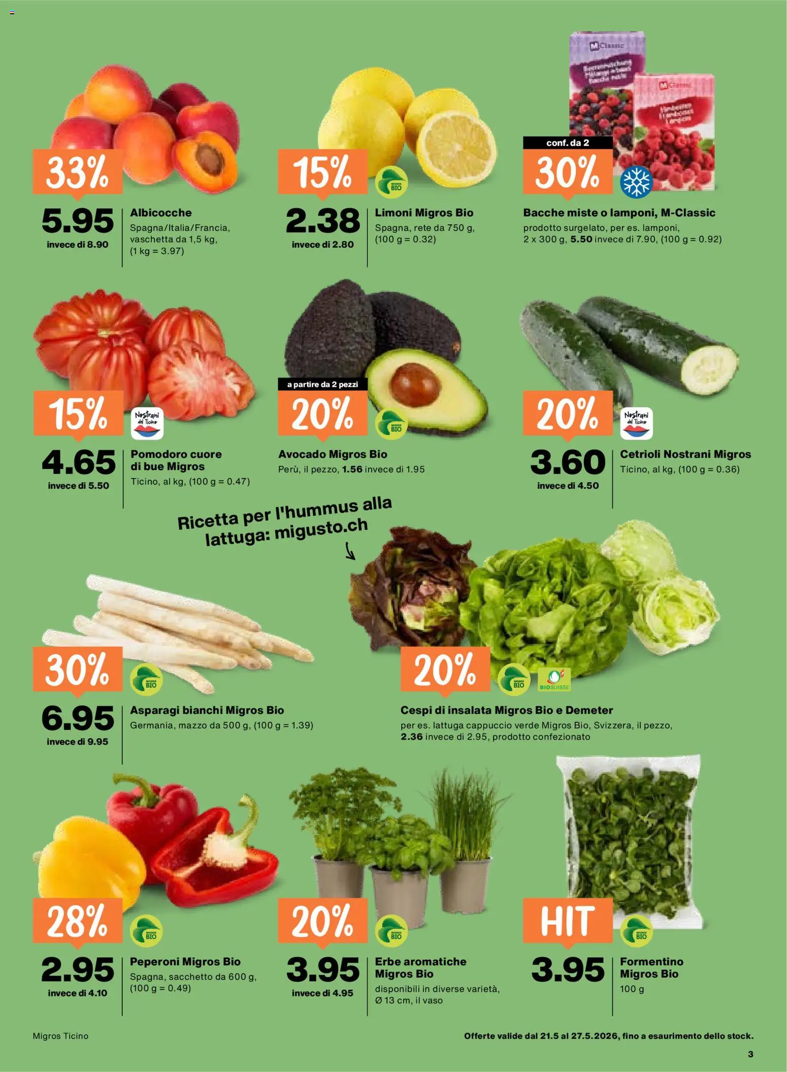 Migros aktionen IT – gültig ab 21.05.2026 | Seite: 3 | Produkte: Avocado