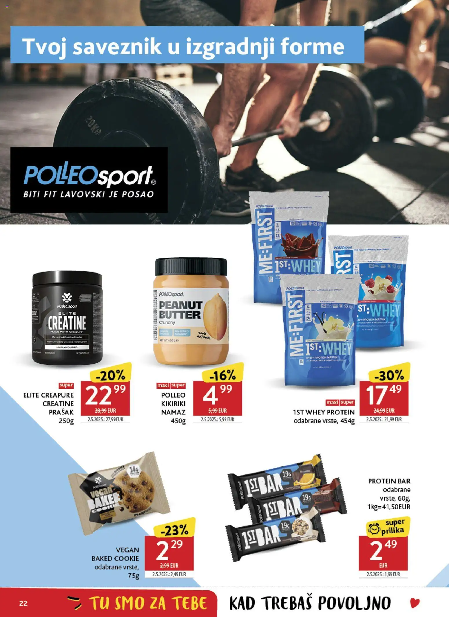 Konzum HR akciós ujság - amely érvényes a következő dátumtól: 2026.09.02. | Oldal: 22 | Termékek: Protein bar, Protein, Vegán