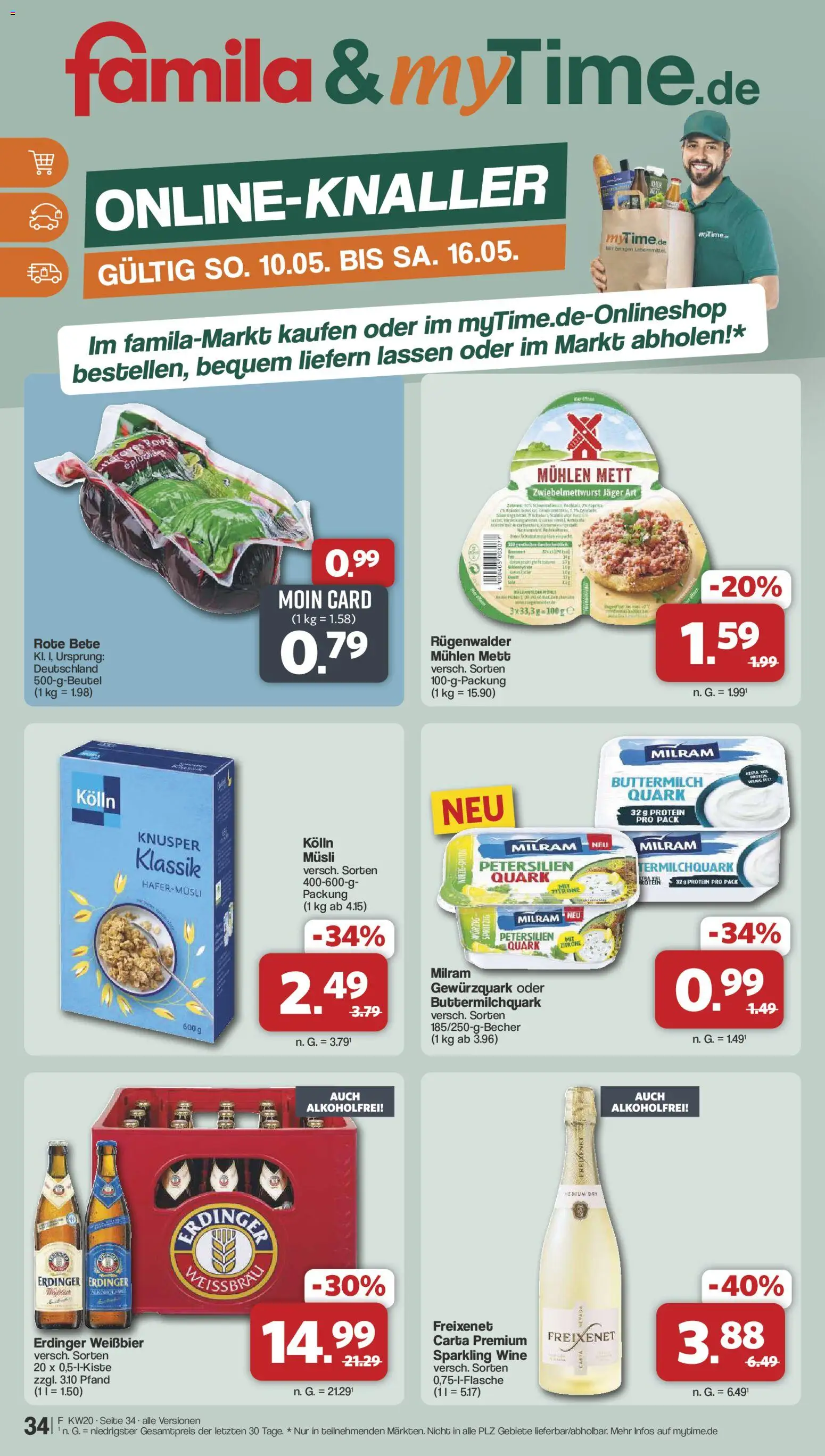 Famila Nordwest Prospekt 	 – gültig ab 11.05.2026 | Seite: 34 | Produkte: Musli, Freixenet, Milram, Zitrone