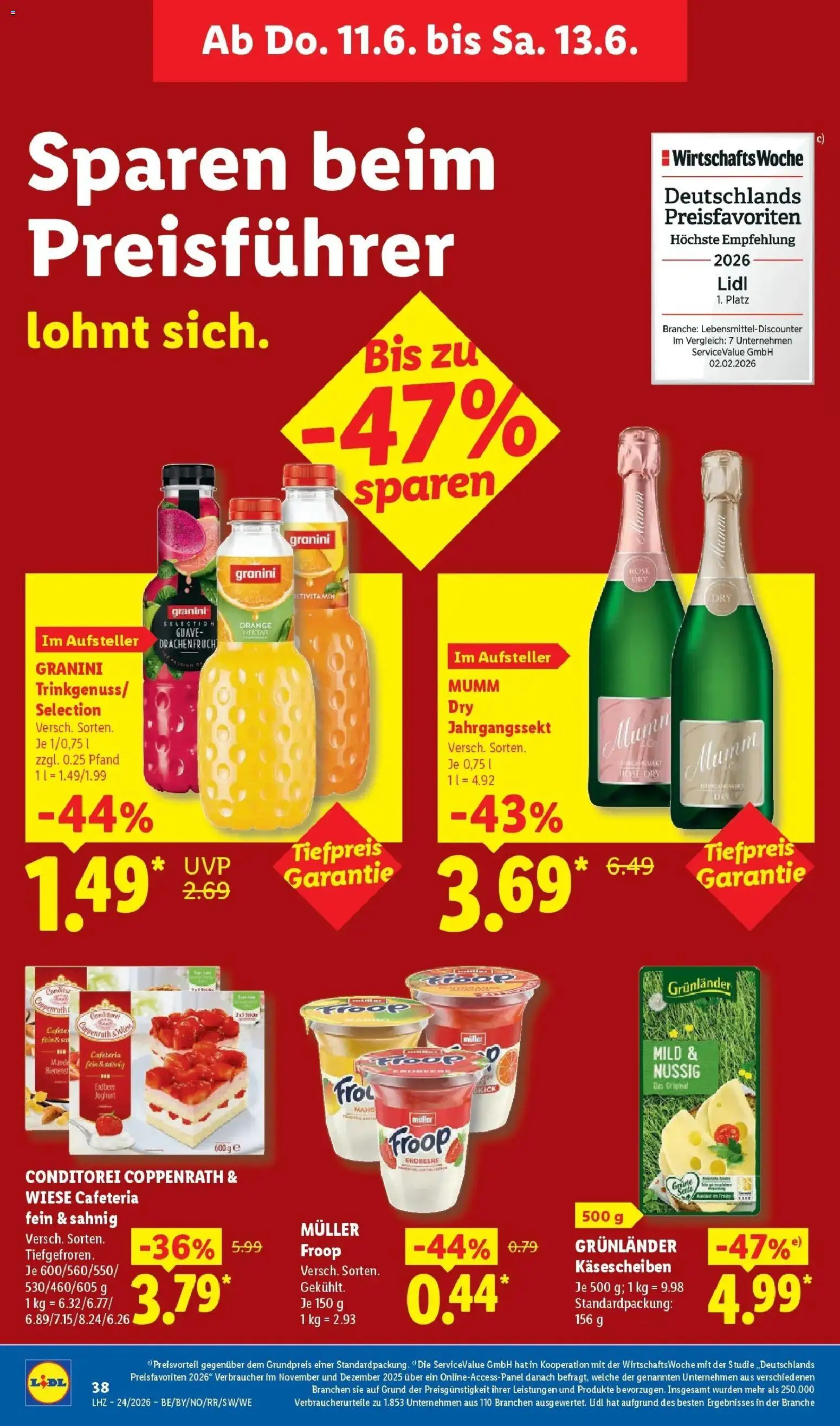 Lidl Prospekt Zülpich – gültig ab 08.06.2026 | Seite: 70 | Produkte: Froop, Joghurt, Grunlander, Granini