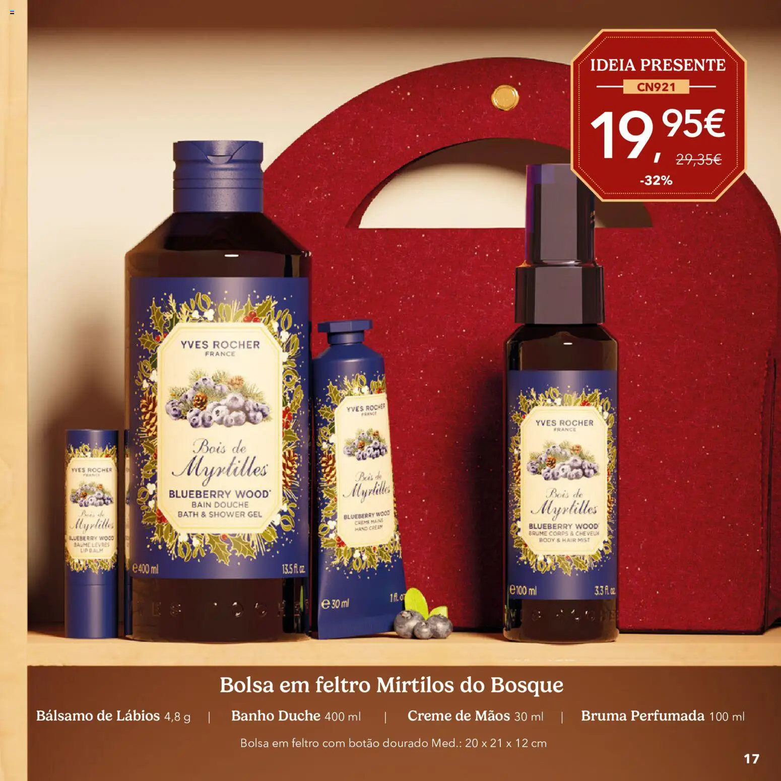 Yves Rocher Catálogo de natal │ válido de 21/10/2026 | Página: 17 | Produtos: Bolsa, Banho, Creme, Mirtilos