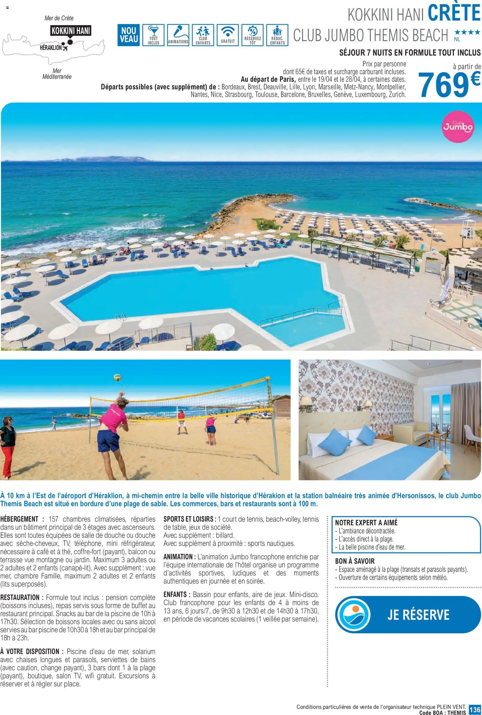 {H1} | Page: 136 | Produits: Chaises, Crête, Buffet, Serviettes
