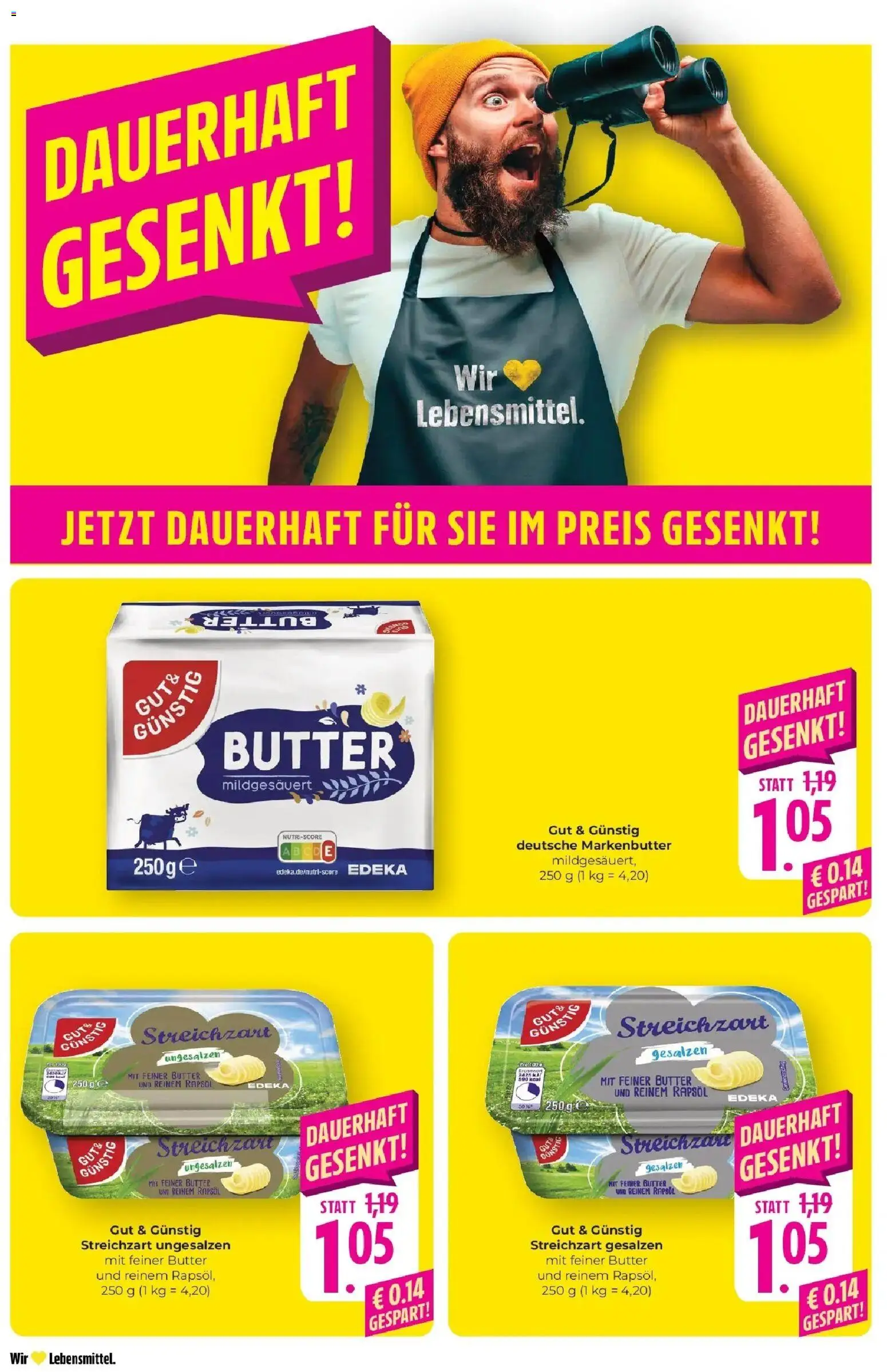Edeka prospekt Schliengen	 – gültig ab 02.05.2026 | Seite: 19 | Produkte: Butter, Rapsöl