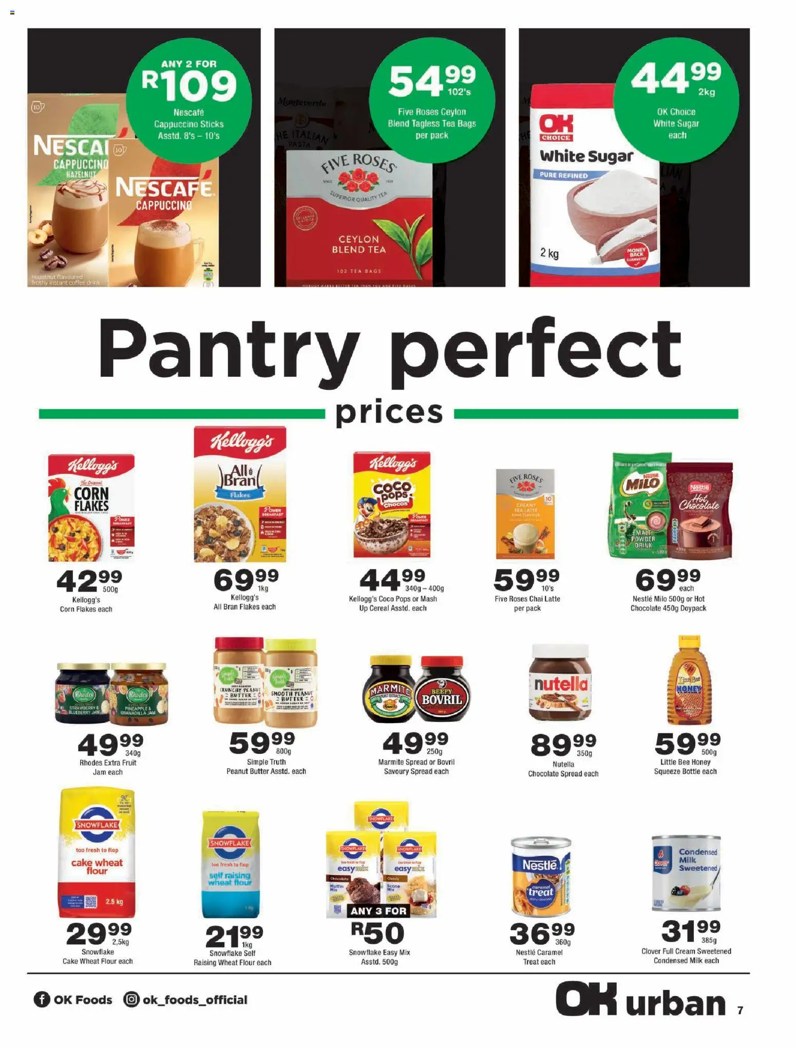 New OK Foods catalogue – valid from 23/09/2026 | Page: 7 | Products: Cake, Flour, Butter, Peanut butter