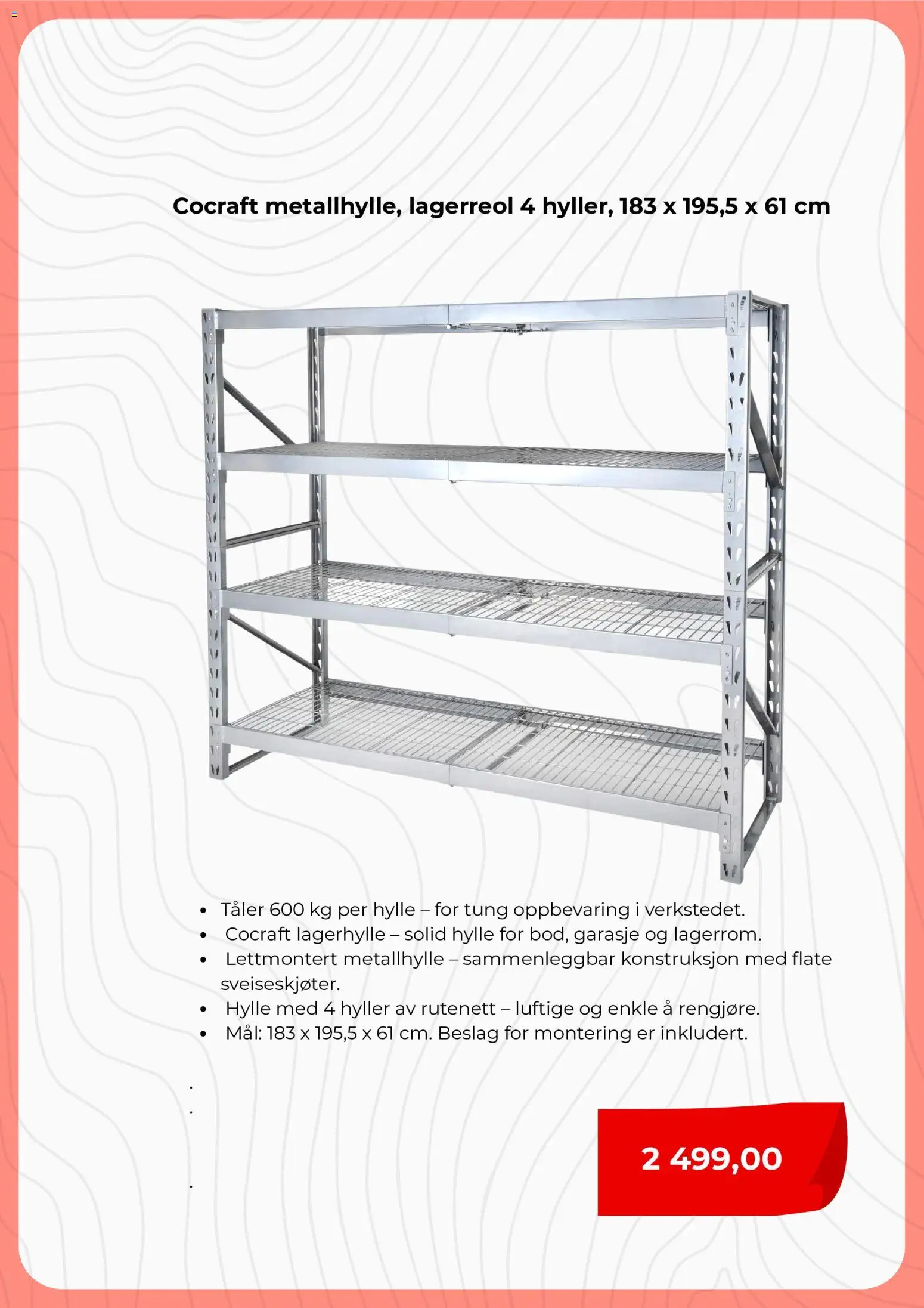 {H1} | Side: 7 | Produkter: Hylle