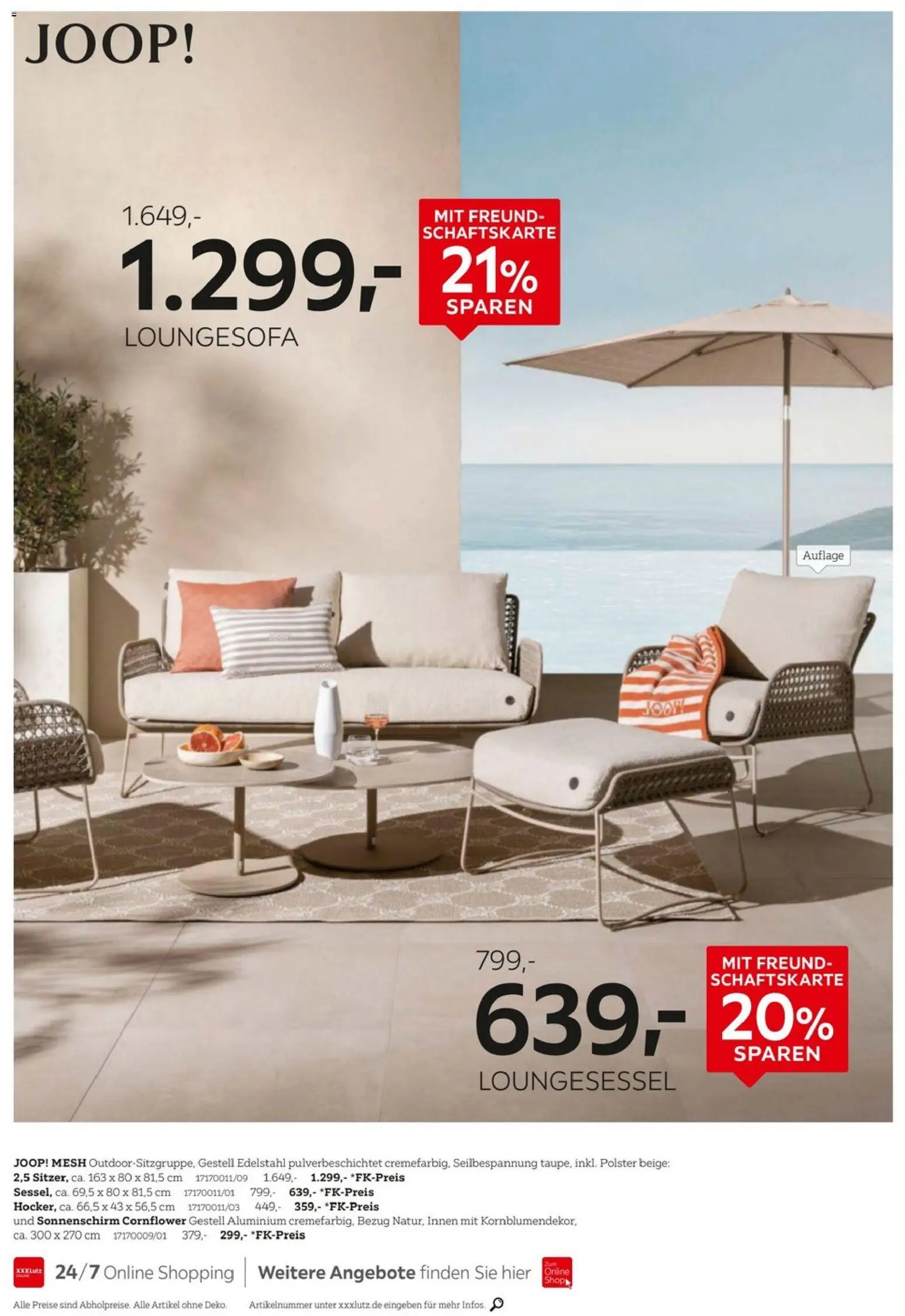 XXXLutz Prospekt 	 – gültig ab 16.05.2026 | Seite: 10 | Produkte: Sonnenschirm