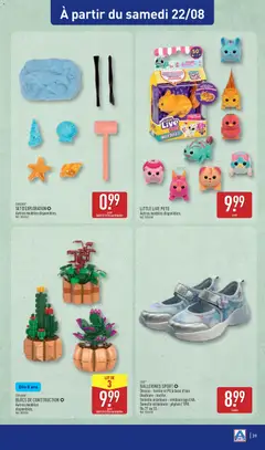 Aldi - Prévisualisation de L&D® BALLERINES SPORT, Dessus : textile et PU à base d'eau. Doublure : textile. Semelle intérieure : rembourrage EVA. Semelle extérieure : phylon / TPR. Du 27 au 33. valide à partir de 18/08/2026 | Page: 41 | Produits: Base, Ballerines