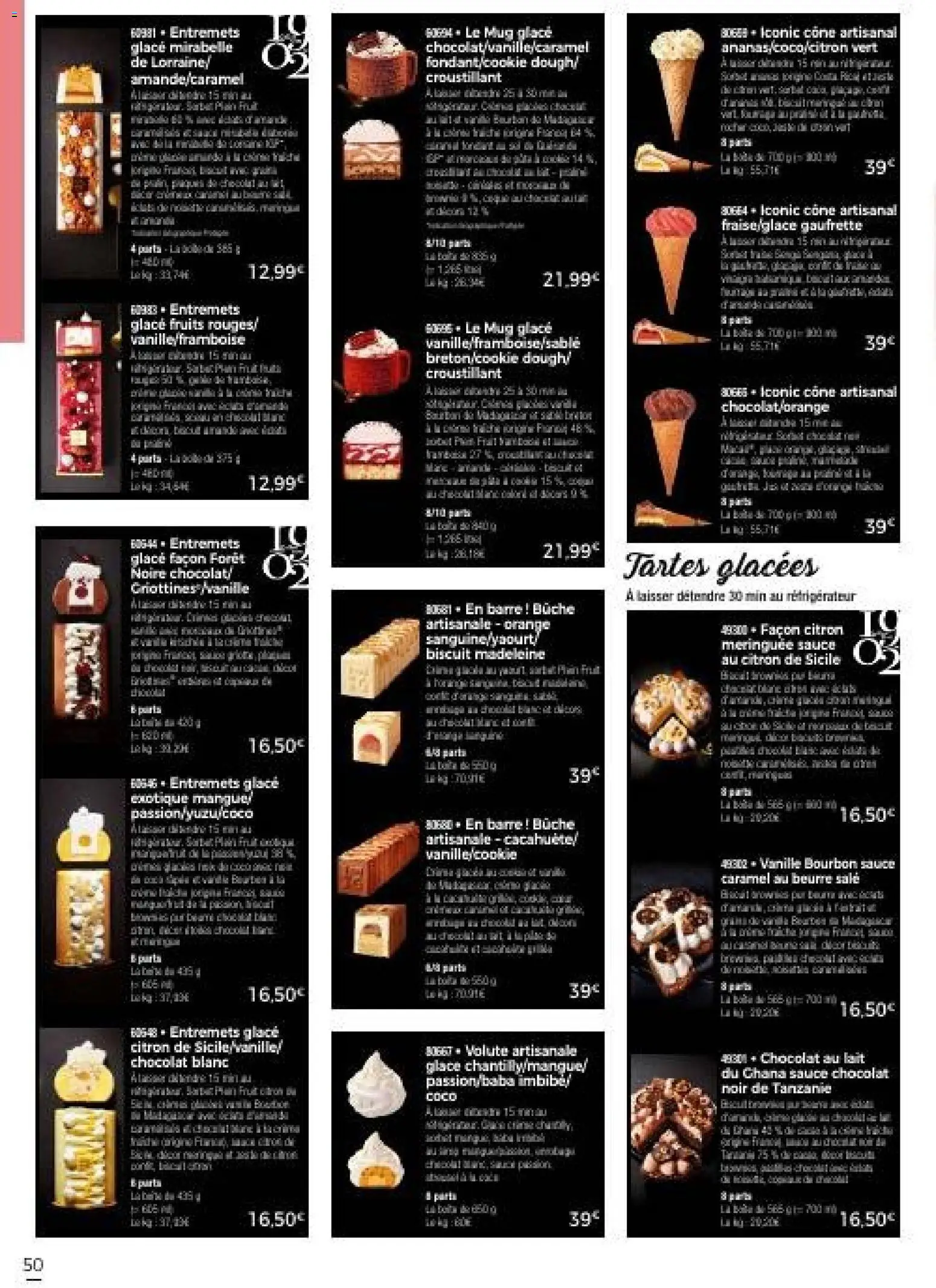 {H1} | Page: 56 | Produits: Fraise, Orange, Lait, Bourbon