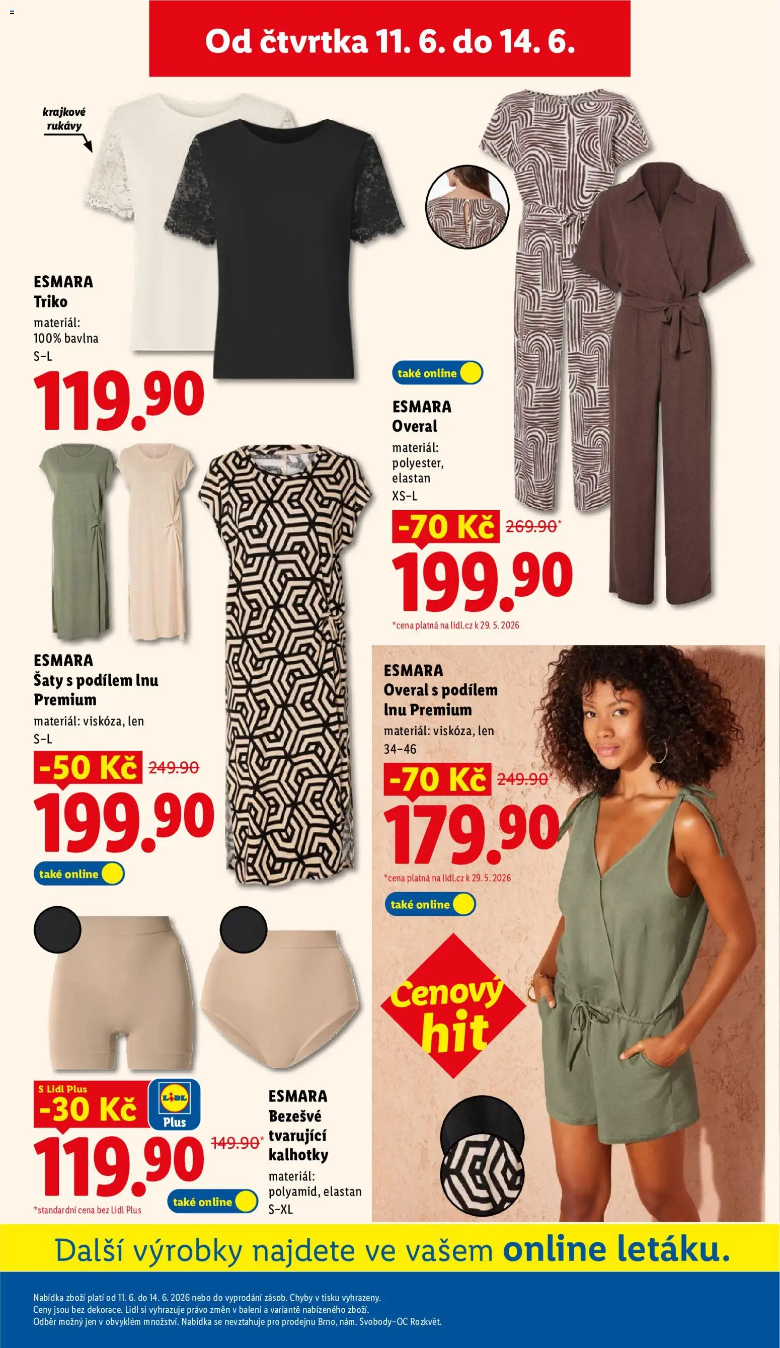 Lidl leták od 11.06.2026 | Strana: 47 | Produkty: Šaty, Overal, Kalhotky