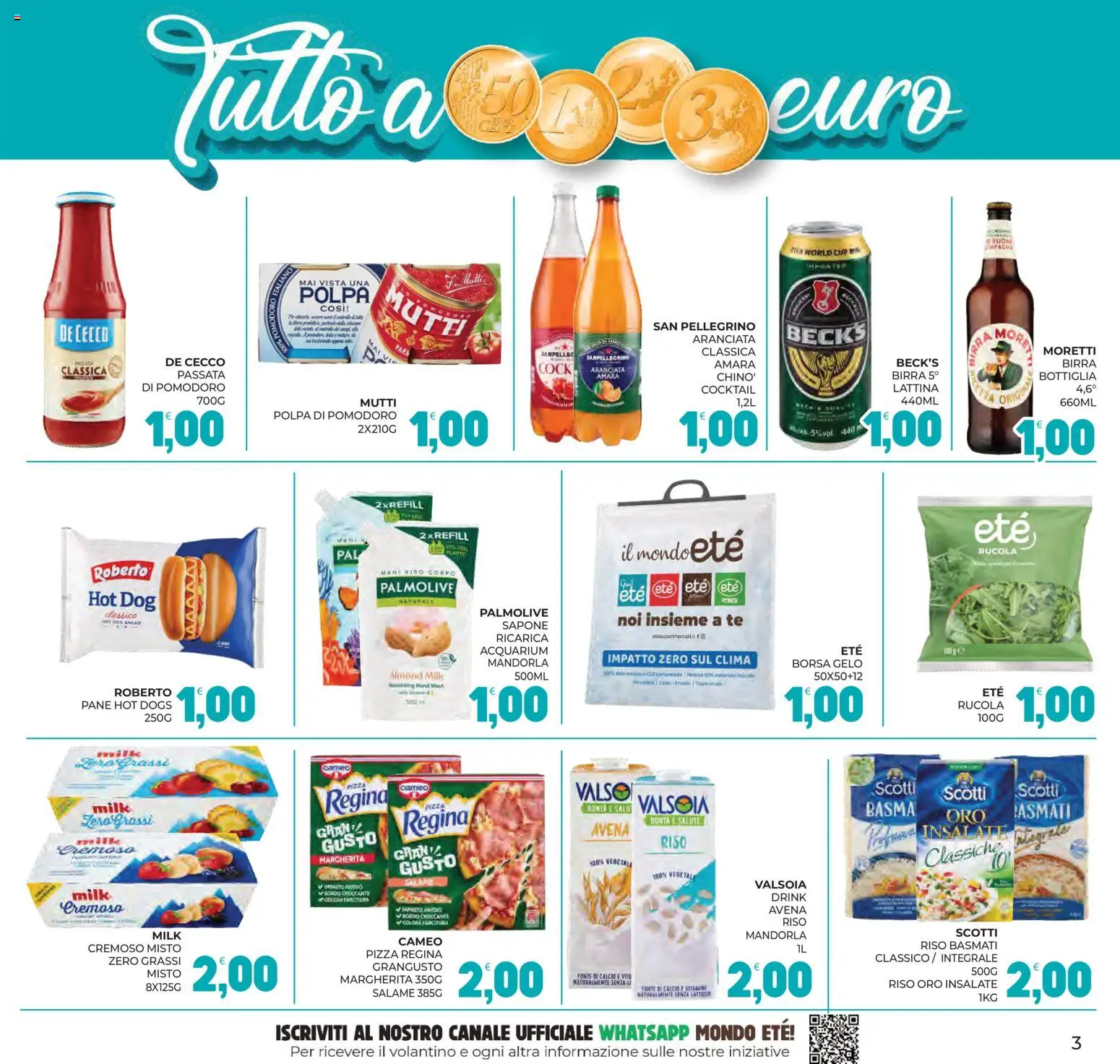 Volantino Eté del 03/07/2026 | Pagina: 3 | Prodotti: Pane, Pizza, Birra, Mutti