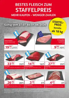 Selgros Fleisch zum Staffelpreis ab 27.07.2026 gültig