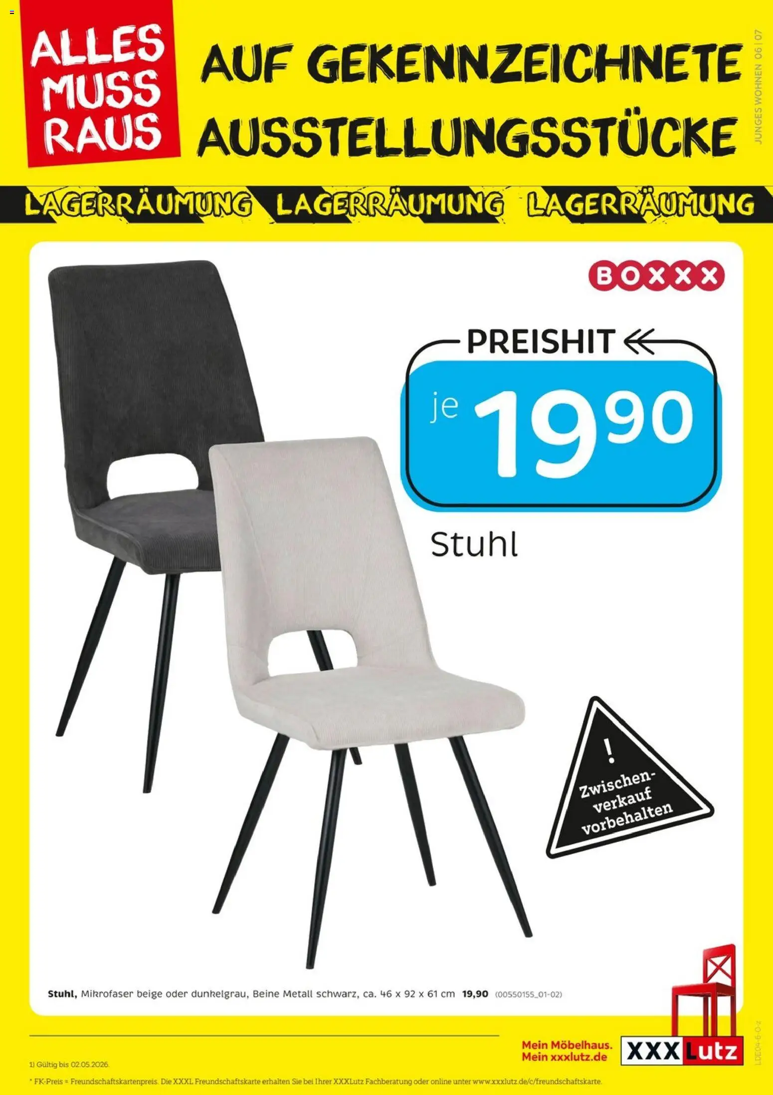 XXXLutz Prospekt 	 – gültig ab 18.04.2026 | Seite: 7 | Produkte: Stuhl