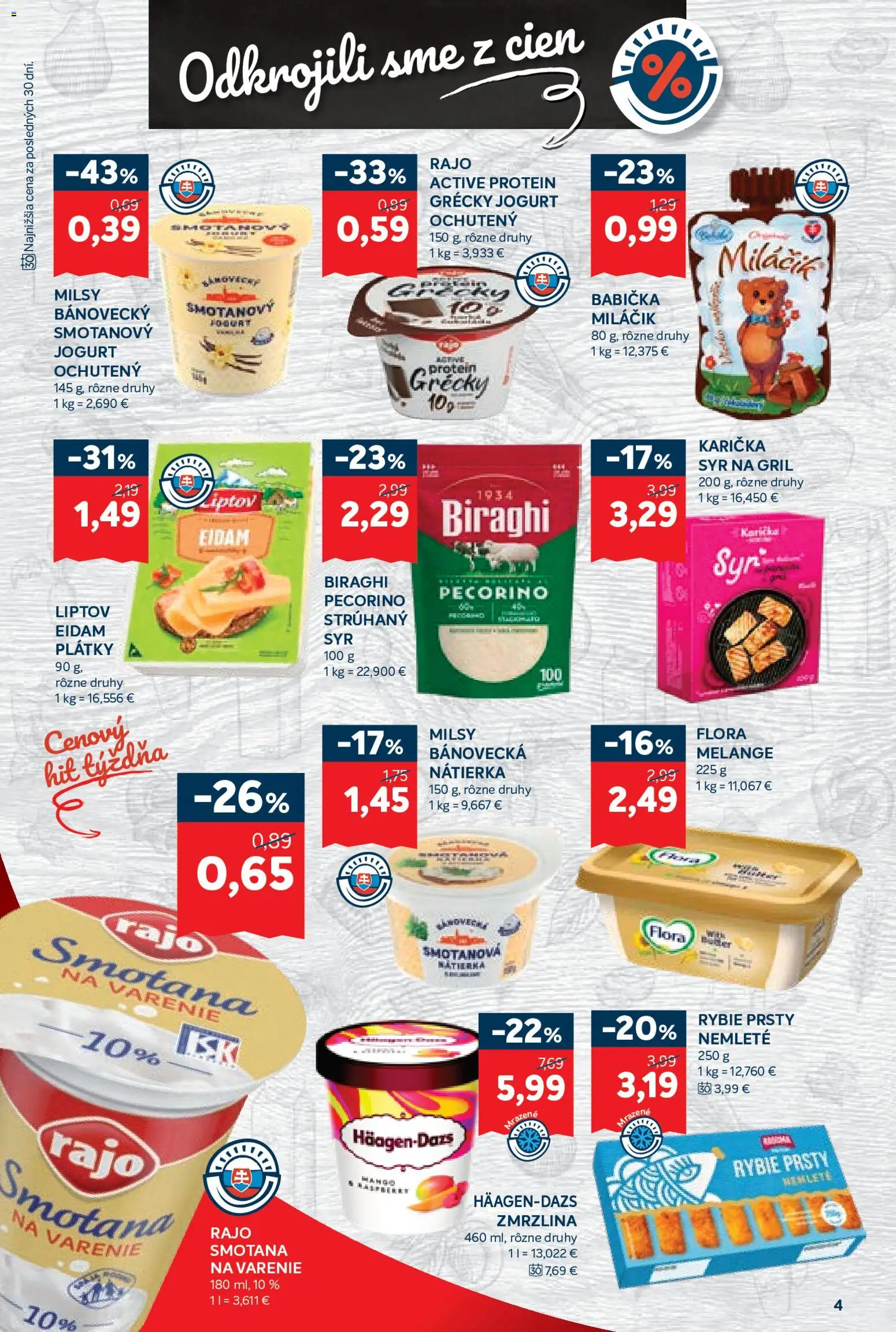 Nové Kraj akcie – leták je platný od 23.07.2026 | Strana: 6 | Produkty: Gril, Protein, Grécky jogurt, Zmrzlina