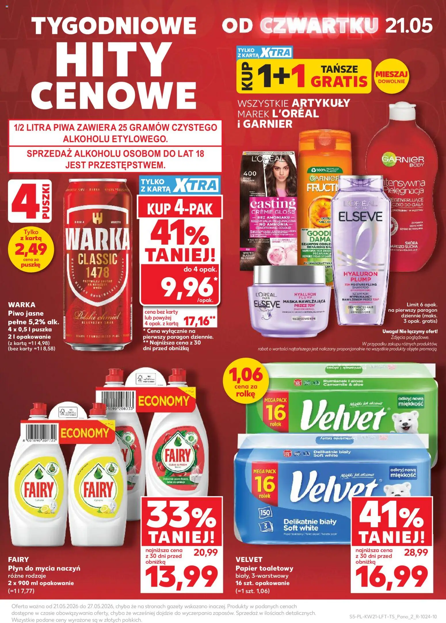 Kaufland Polsko leták od 21.05.2026 | Strana: 5 | Produkty: Velvet, Karty, Body, Maska