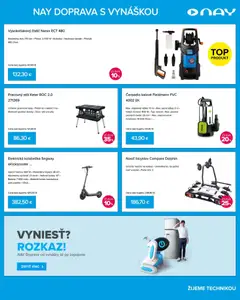 NAY Elektrodom leták platný od 21.09.2026 | Strana: 9 | Produkty: Pracovný stôl, Stôl, Čerpadlo, Elektrická kolobežka