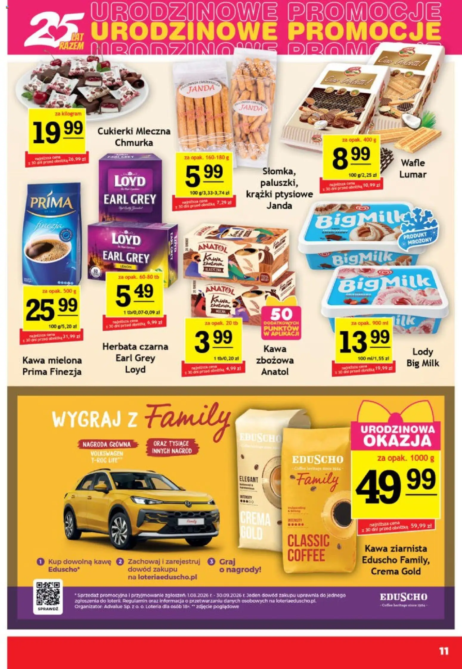 Gram Market gazetka od 02.09.2026 | Strona: 11 | Produkty: Earl Grey, Big Milk, Herbata, Kawa mielona