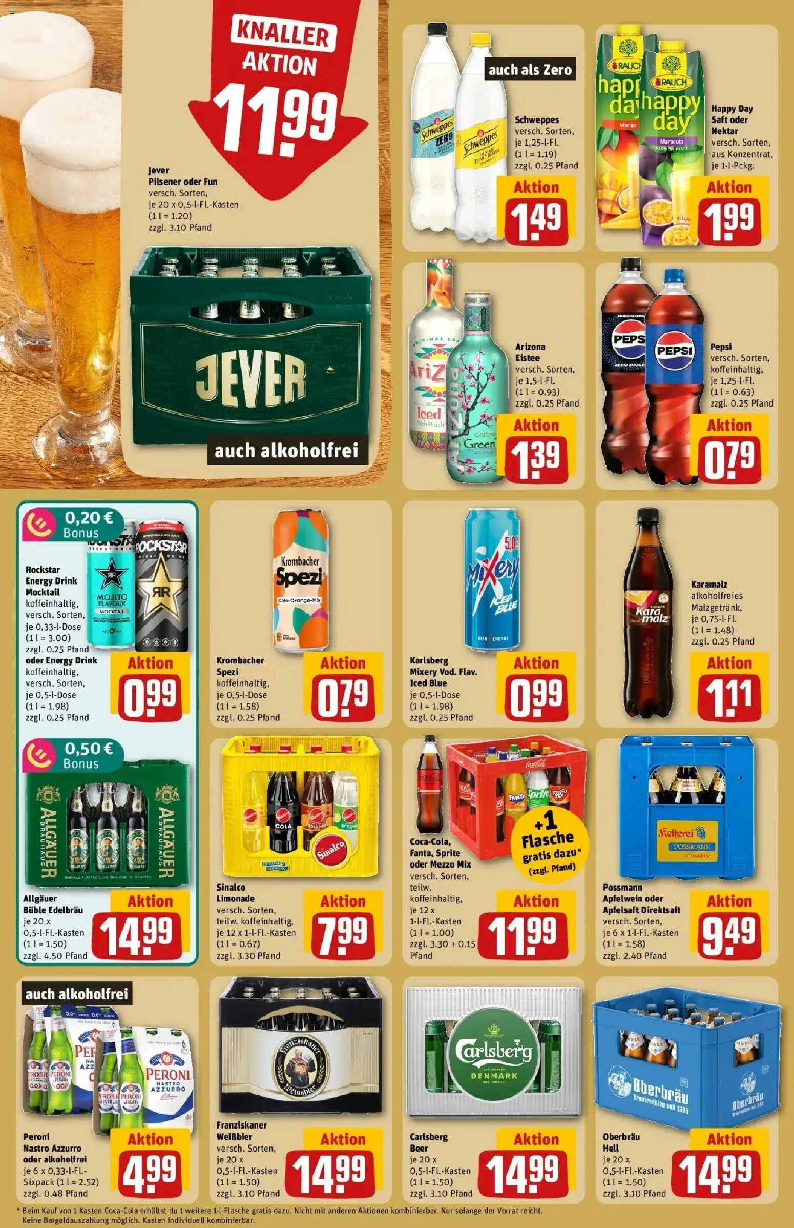 REWE Prospekt ab 12.10.2026 zum Blättern » Angebote | Seite: 18 | Produkte: Mezzo mix, Jever, Mixery, Oder mezzo mix