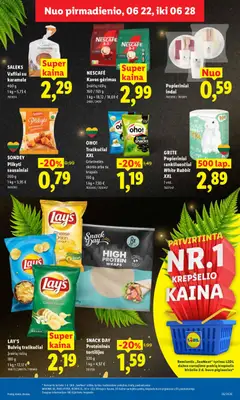 LIDL leidinys galioja nuo 2026.06.22 | Puslapis: 15 | Prekių: Sausainiai, Indai, Vafliai, Traškučiai
