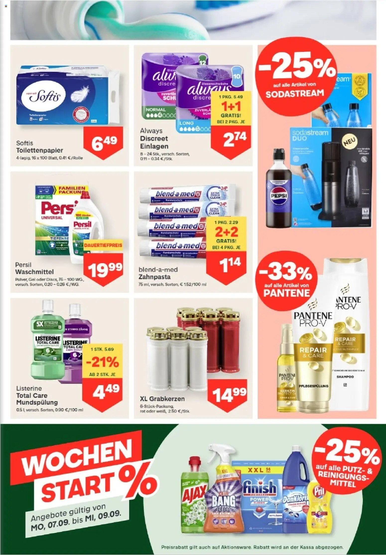 MPREIS Hohenems gültig ab 03.09.2026 | Seite: 11 | Produkte: Grabkerzen, Shampoo, Pepsi, Waschmittel
