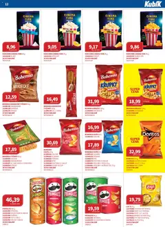 Náhled letáku Kubík leták - Velkoobchod 06/2026 od 01.06.2026 | Strana: 12 | Produkty: Špíz, Lay's, Slanina, Bohemia chips