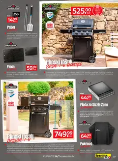 Lesnina Katalog - Pregled kataloga iz trgovine Lesnina, vrijedi od 07.04.2026 | Stranica: 7 | Proizvodi: Roštilj, Pokrivač, Polica, Otvarač za boce