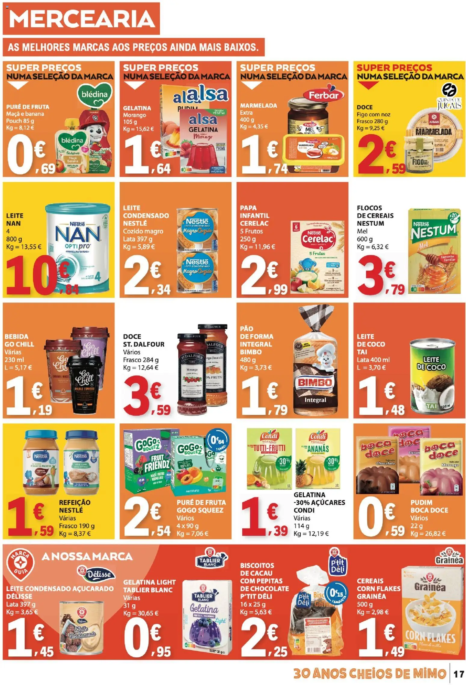 E.Leclerc folheto │ válido de 11.06.2026 | Página: 17 | Produtos: Banana, Leite condensado, Nestlé, Maça