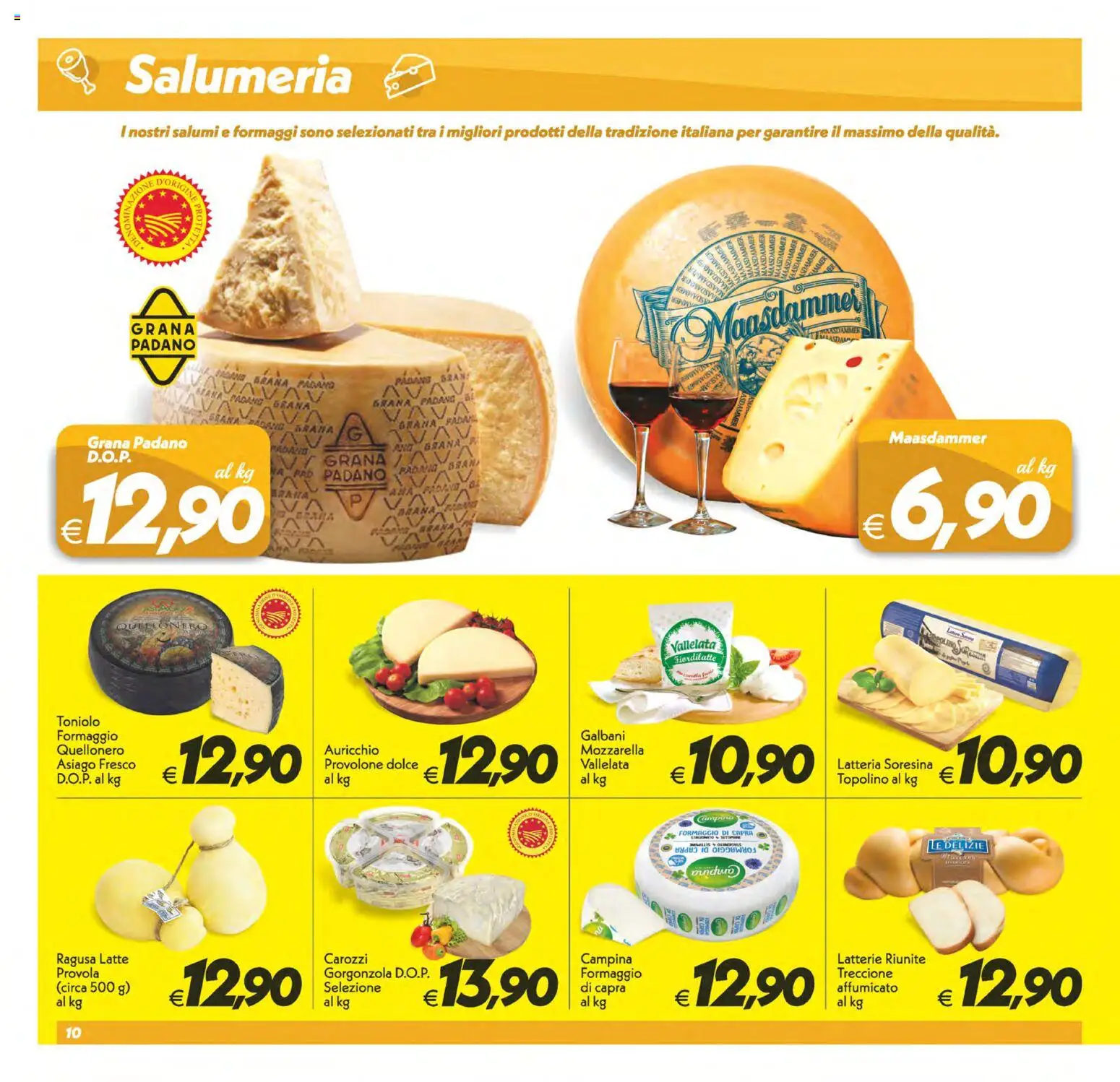 Volantino SuperConveniente del 13/10/2026 | Pagina: 10 | Prodotti: Mozzarella, Formaggio, Formaggio di capra, Provola