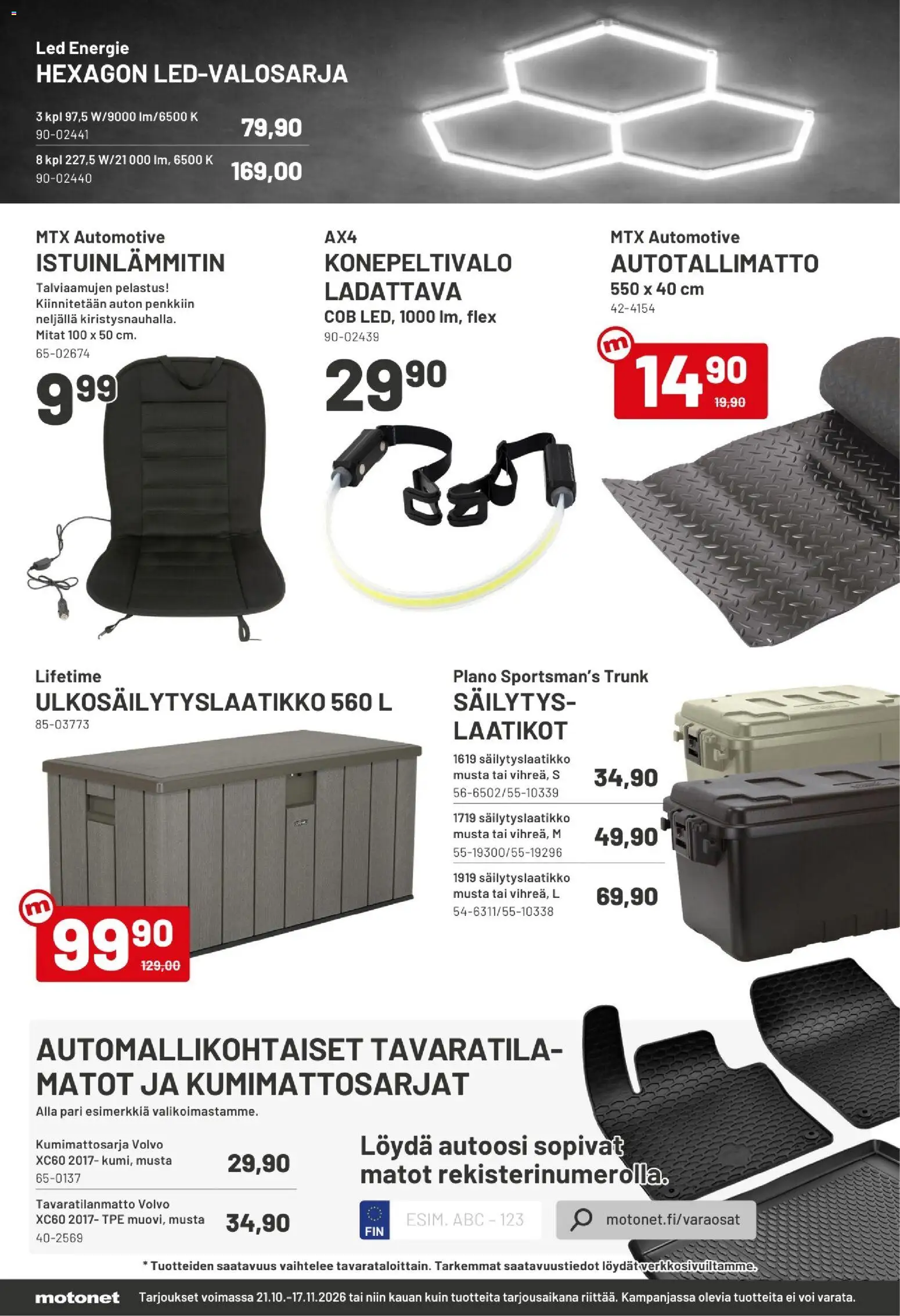 Motonet tarjoukset – voimassa 21/10/2026 alkaen | Sivu: 8 | Tuotteet: Matot, Voi