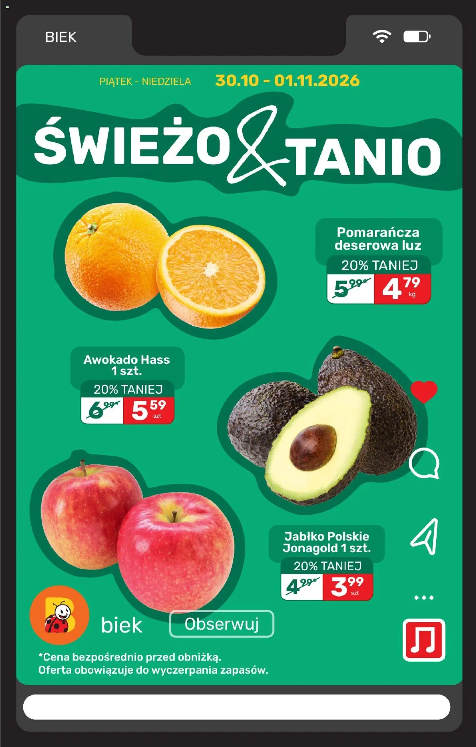 Biedronka Polsko leták - Biek od 30.10.2026 | Strana: 18