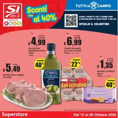 Anteprima del volantino Sì con Te volantino Superstore valido a partire dal 15/10/2026