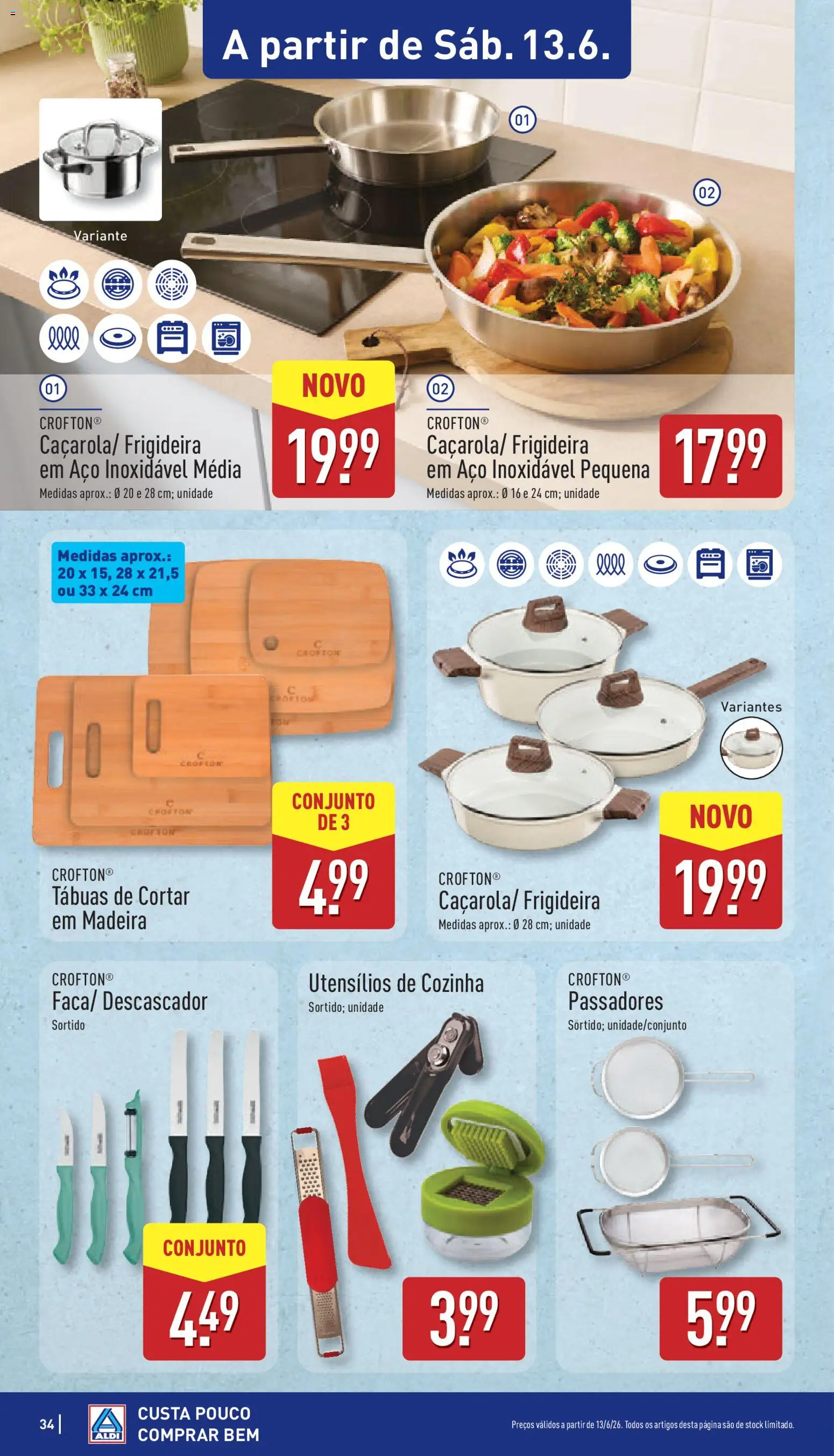 Aldi folheto │ válido de 08.06.2026 | Página: 34 | Produtos: Frigideira