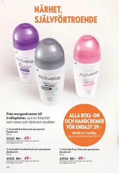 Activelle Extreme Anti-perspirant Deodorant, 50 ml anti-perspirant deodorant with 72h deodorant protection. - Förhandsvisning av reklamblad från butik Oriflame aktuell från 13.05.2026 | Sida: 150