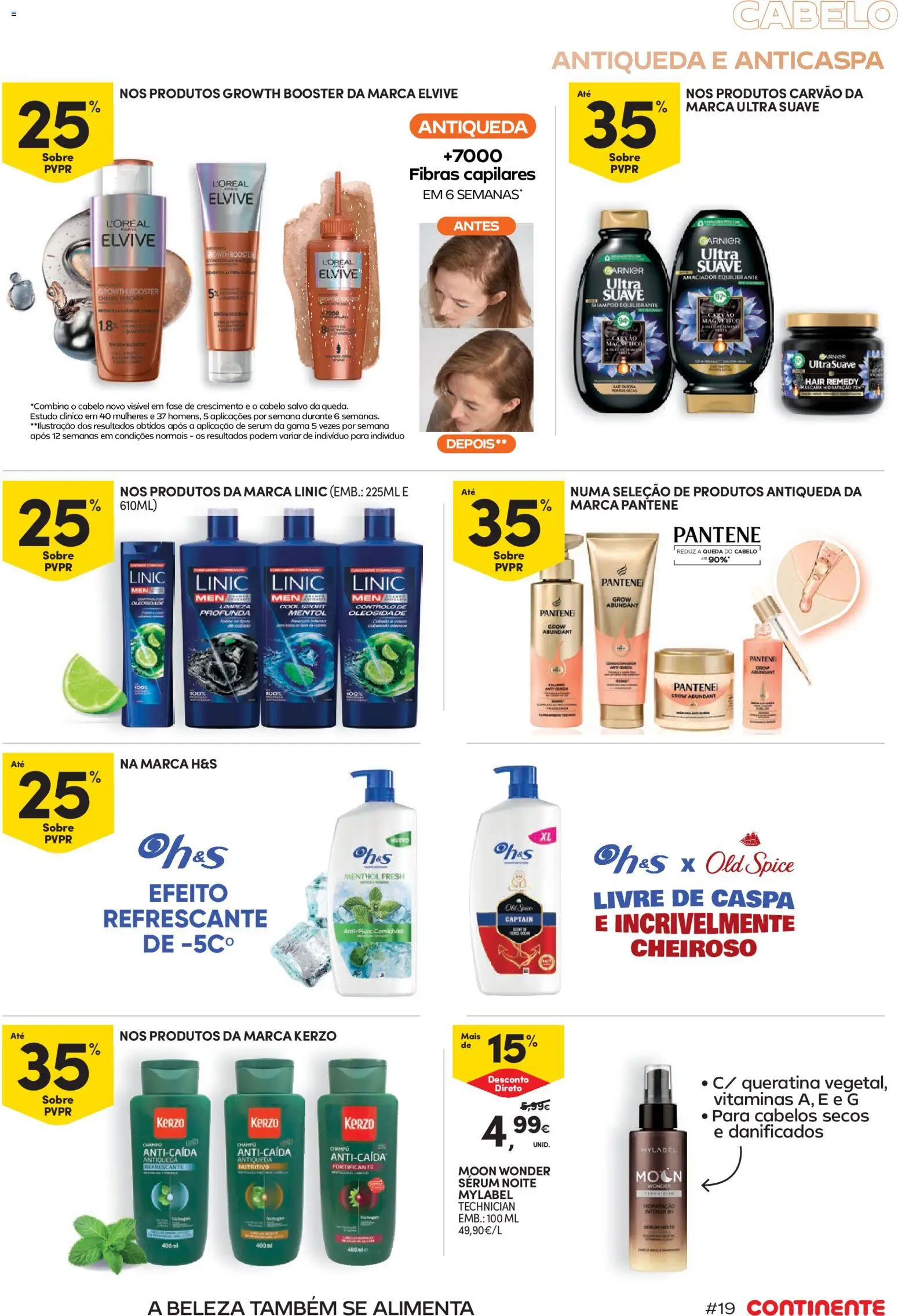 Continente Beleza Brilho com sabor a verão │ válido de 07/07/2026 | Página: 19 | Produtos: Shampoo, Sérum