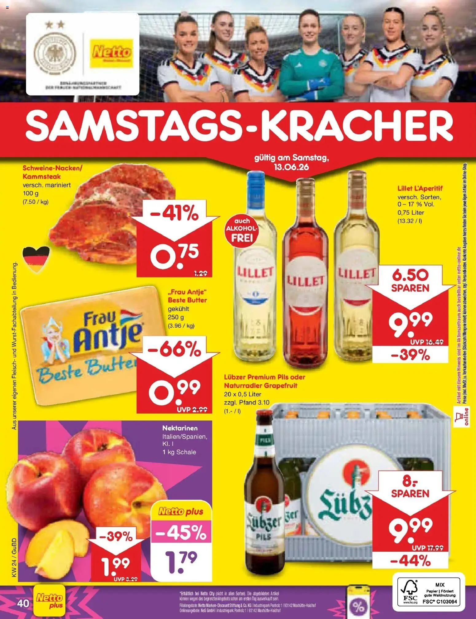 Netto Marken-Discount Prospekt Augustusburg – gültig ab 08.06.2026 | Seite: 60 | Produkte: Butter, Pils, Lillet, Lubzer