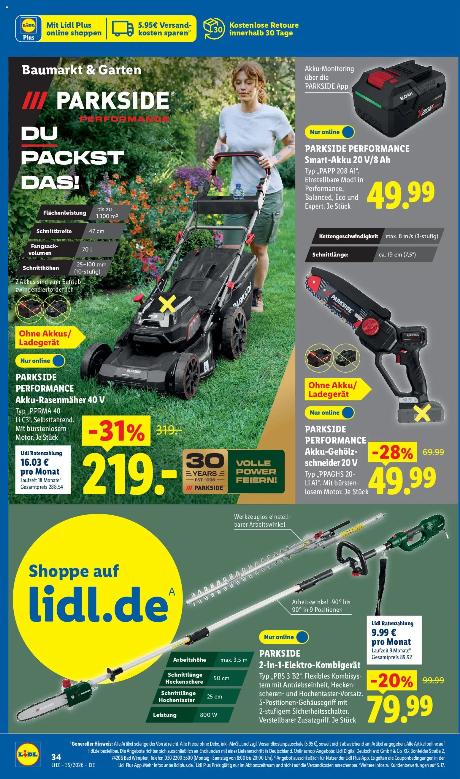 Lidl Německo leták od 24.08.2026 | Strana: 2 | Produkty: Parkside, Telefon