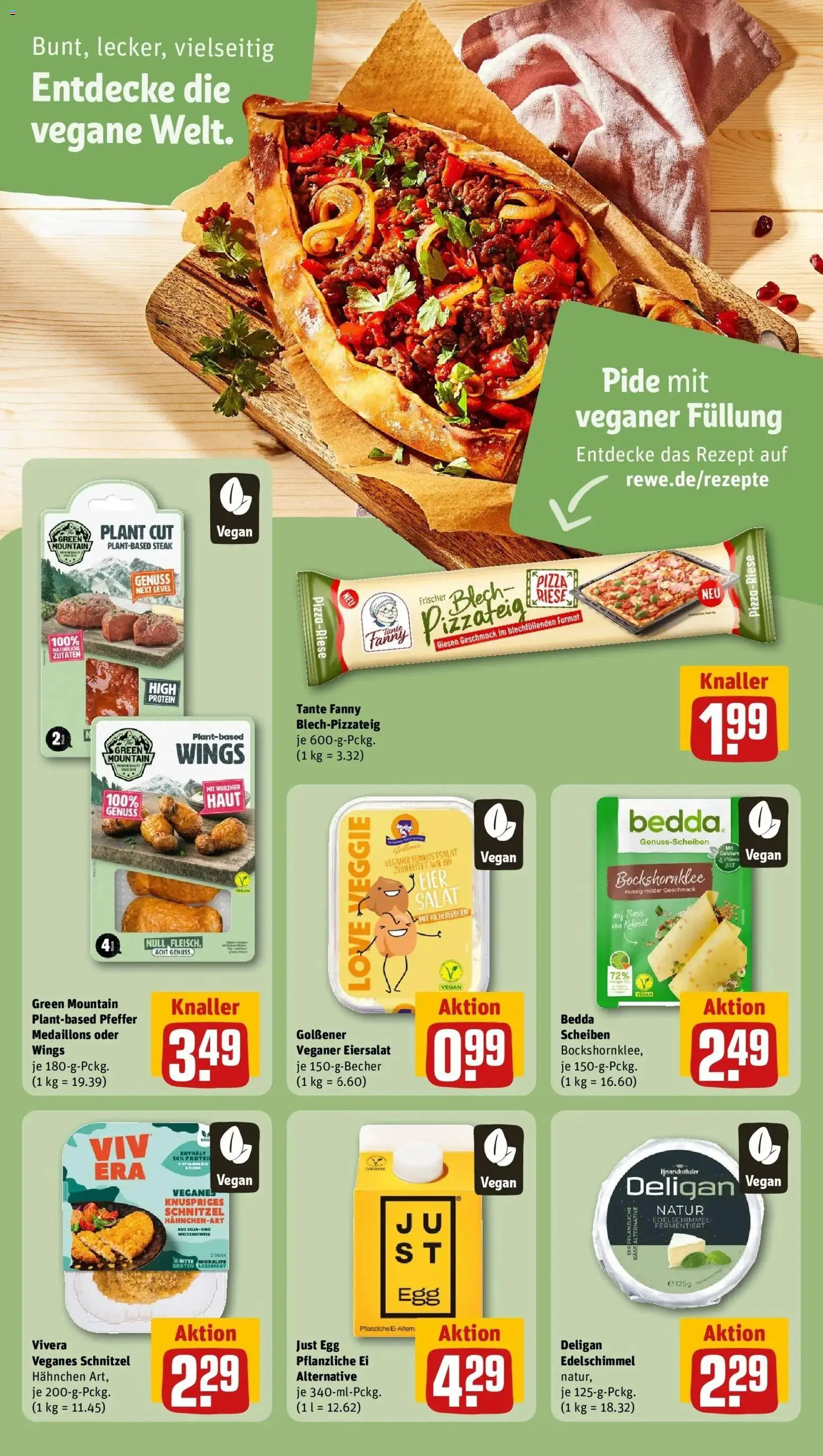 REWE Prospekt ab 24.08.2026 zum Blättern » Angebote | Seite: 16 | Produkte: Schnitzel, Pfeffer, Steak, Salat