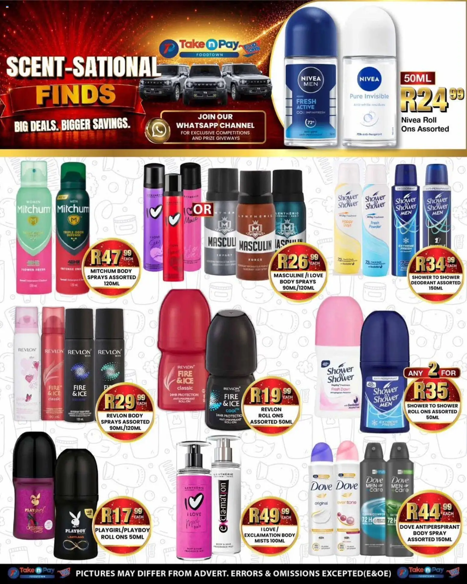 New Take n Pay catalogue – valid from 29/06/2026 | Page: 37 | Products: Shower, Body spray, Powder, Antiperspirant